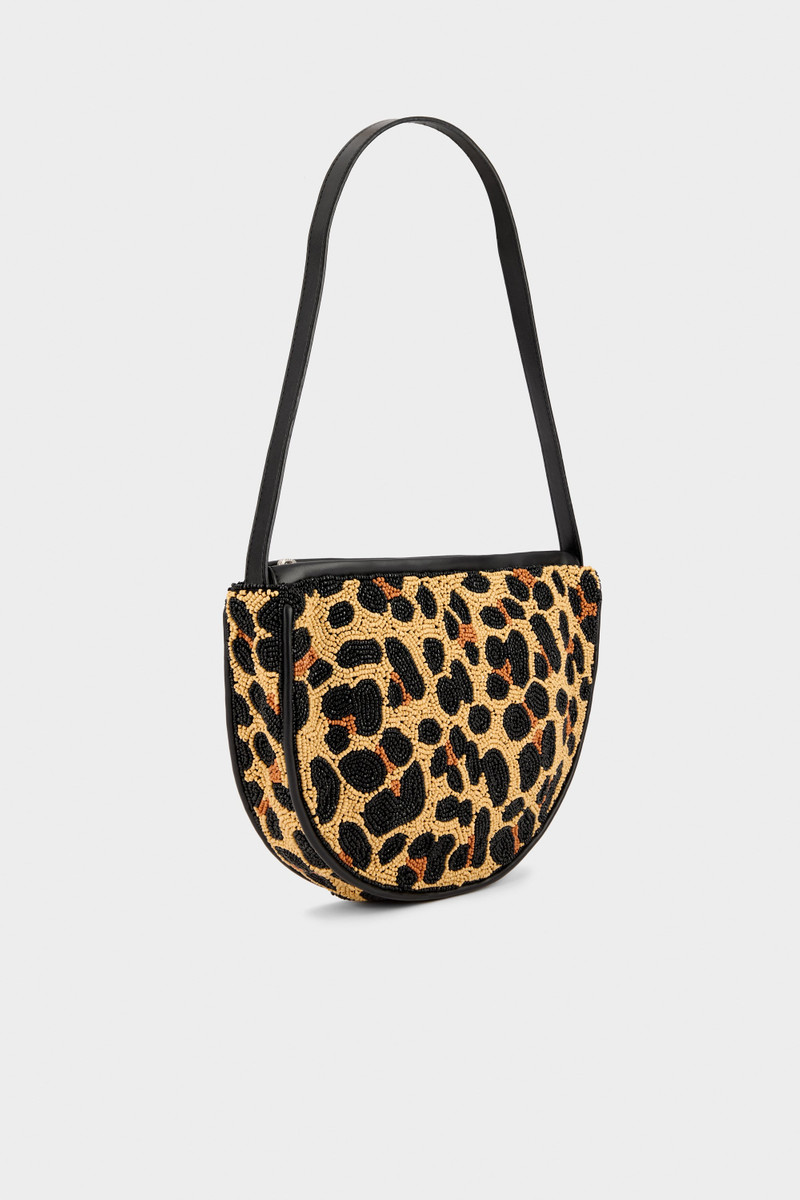 SIMONMILLER Belo Half Moon Bag In Cheetah outlook