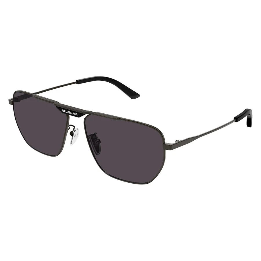 Balenciaga Grey Navigator Men's Sunglasses BB0298SA 001 61 - 1
