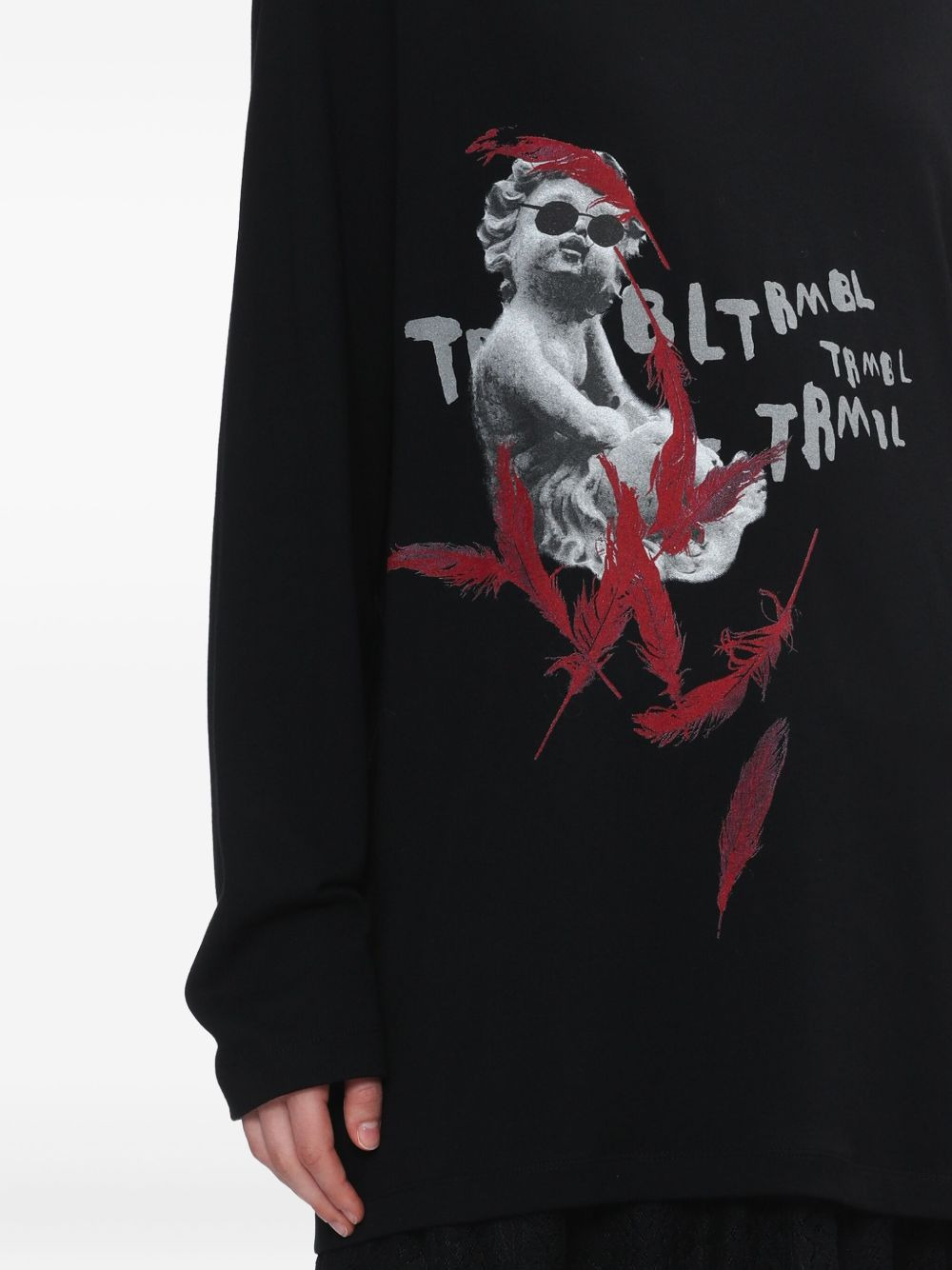 cherub-print long-sleeve T-shirt - 5
