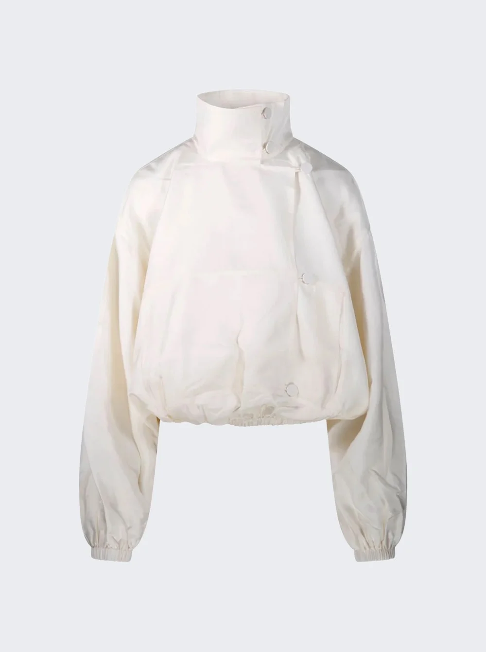 Silk Blouson Anorak Cream - 1