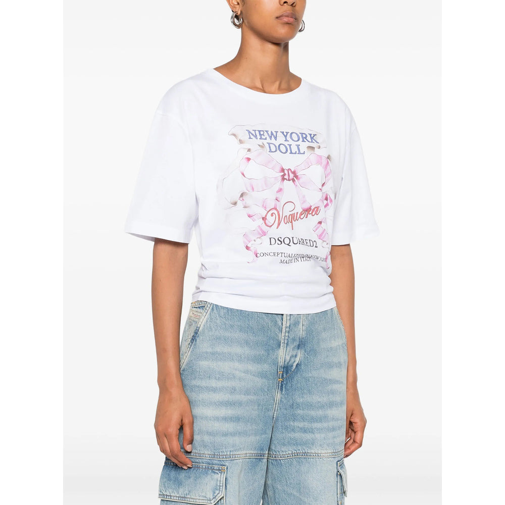 Dsquared2 White Tops - T-Shirts & Jerseys Women - 5