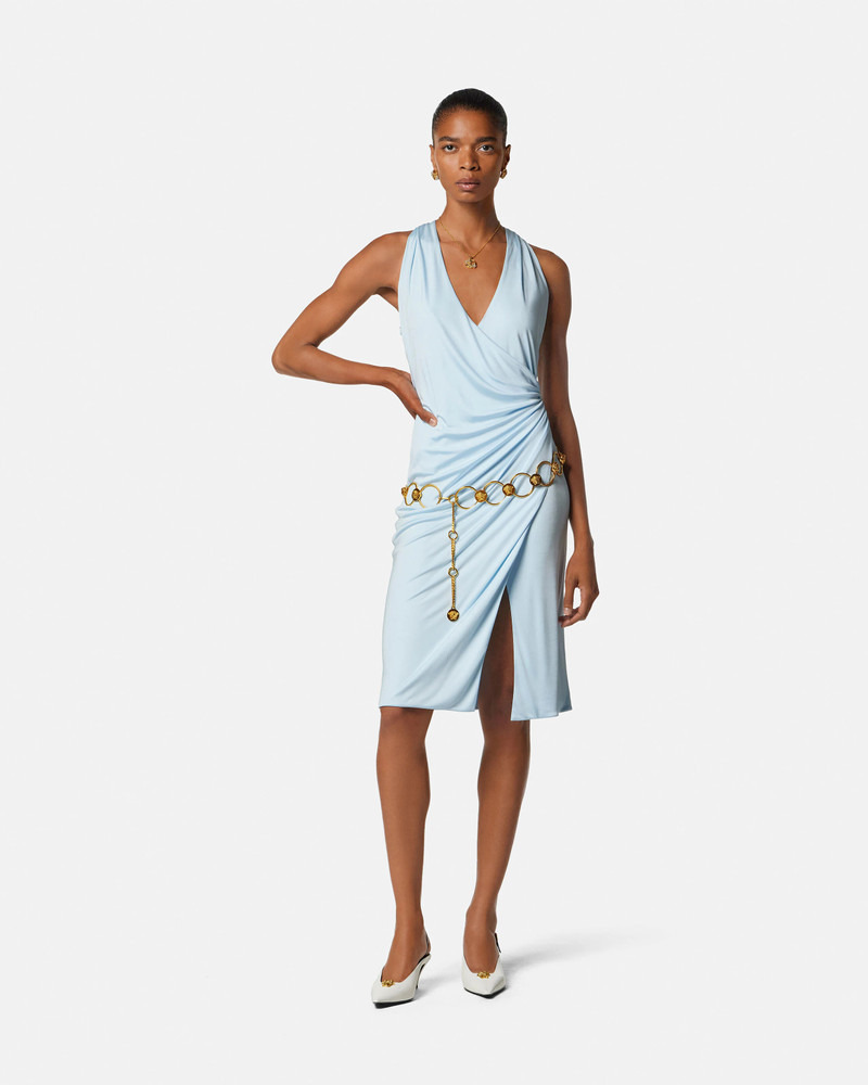 VERSACE Viscose-Jersey Midi Dress outlook