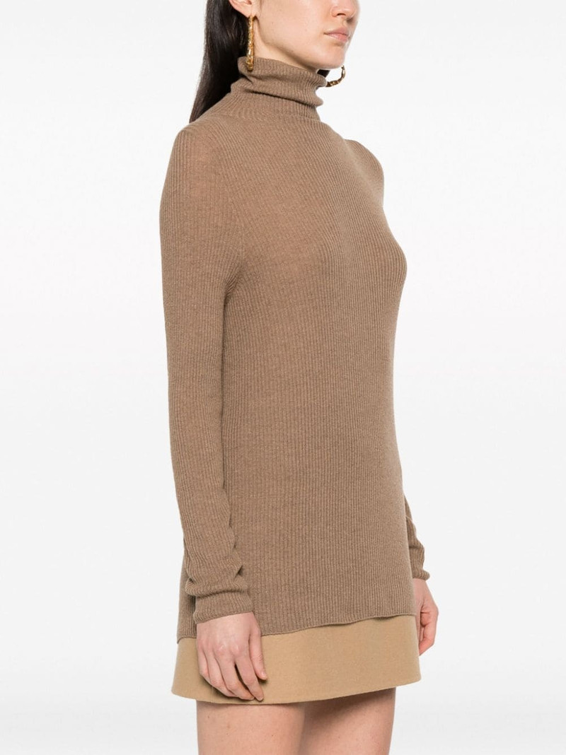 roll-neck ribbed-knit jumper 3