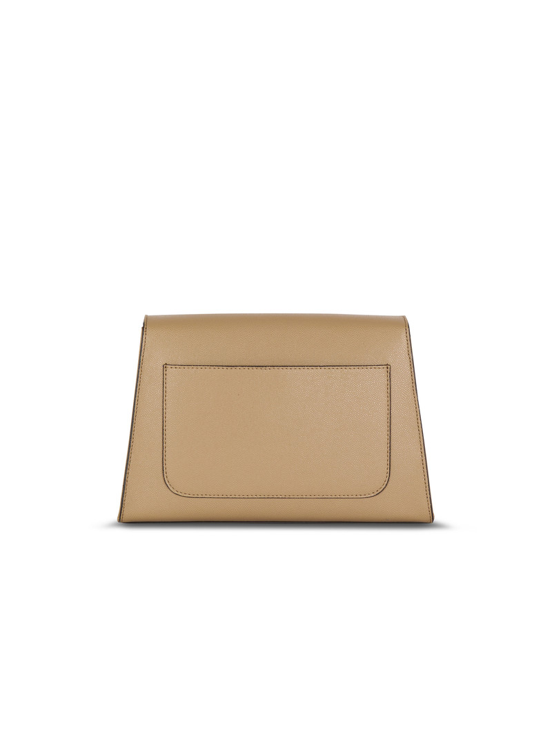 Emblème Flap grained calfskin bag 4