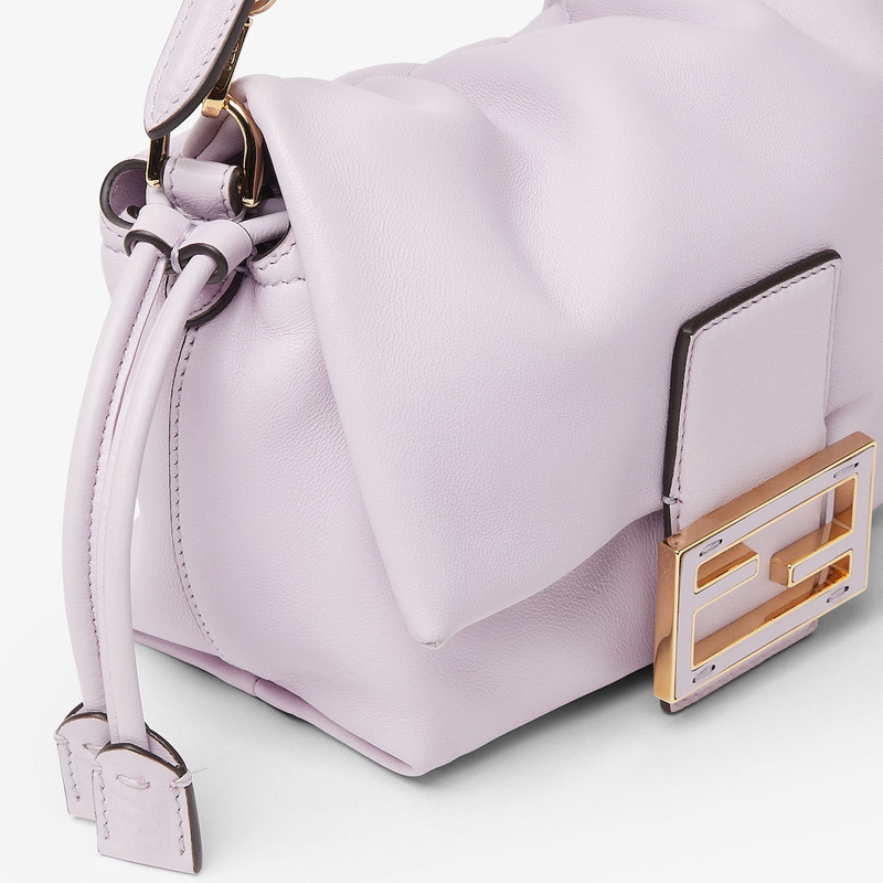 FENDI Mamma Baguette Small Anemone purple nappa leather mini-bag outlook