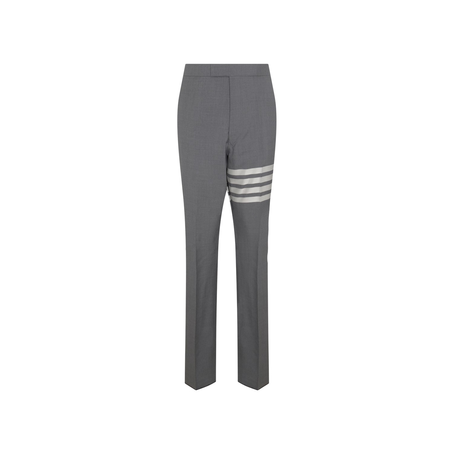 GREY AND WHITE WOOL TROUSERS - 1