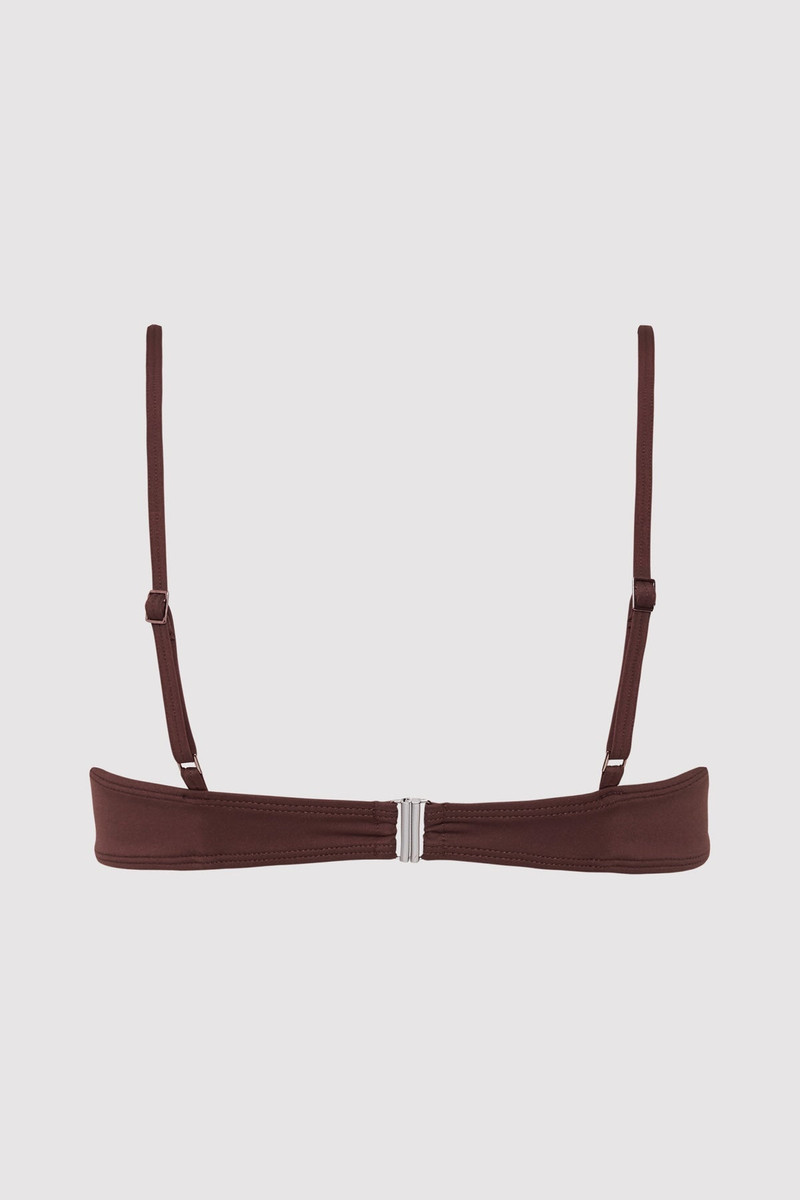 ST. AGNI Balconette Bikini Top - Cocoa outlook