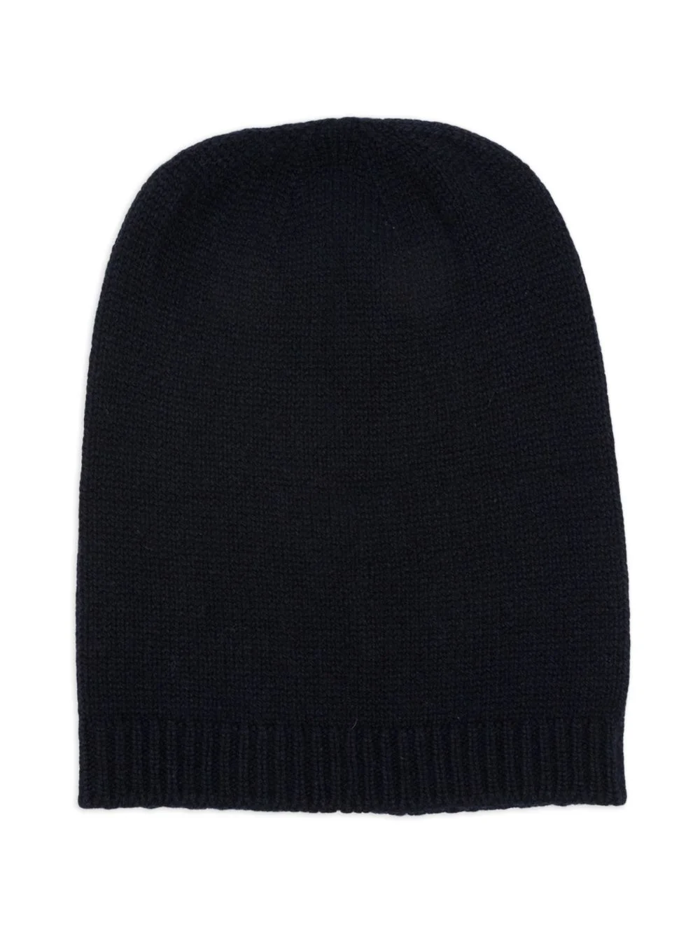 ribbed-trim beanie hat - 1