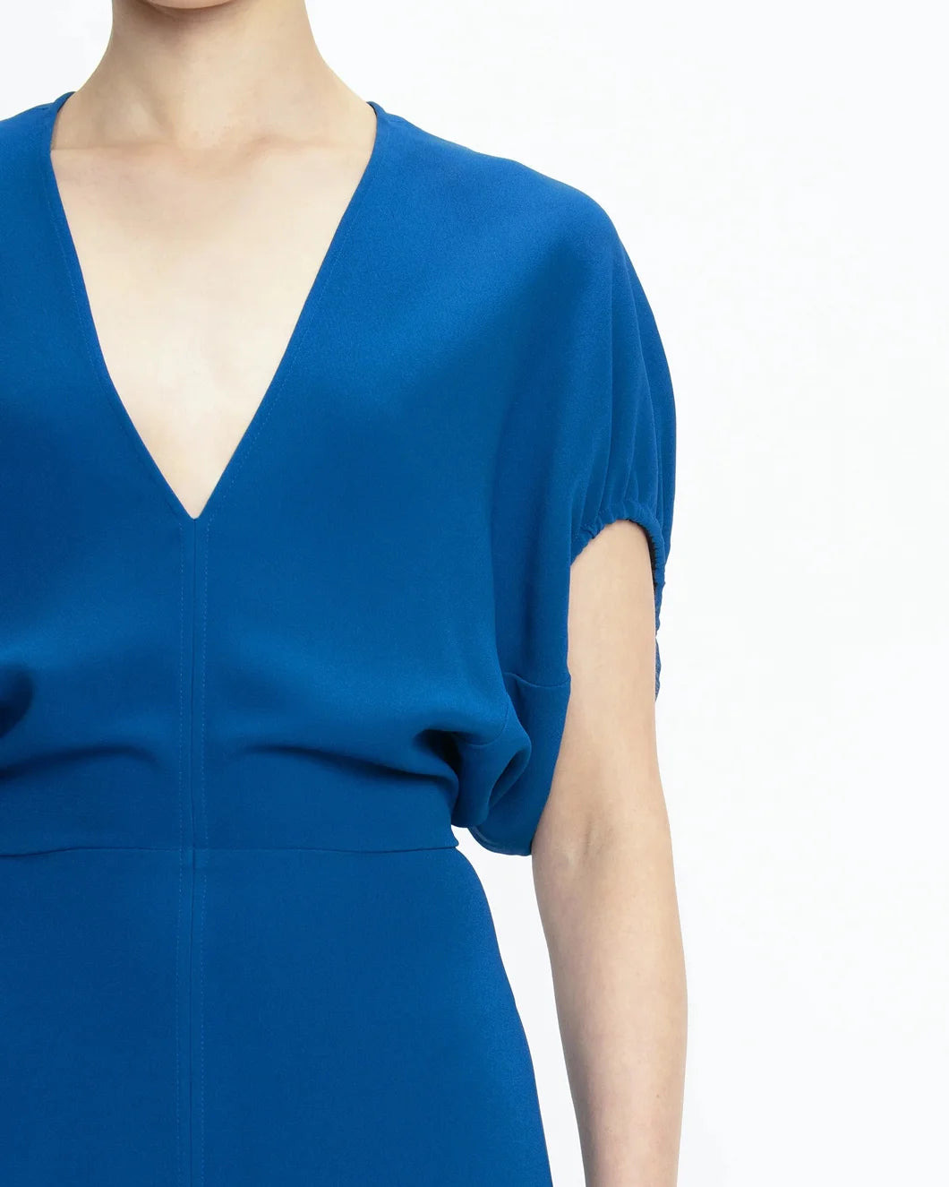 BLOUSON DETAIL MIDI DRESS - 5