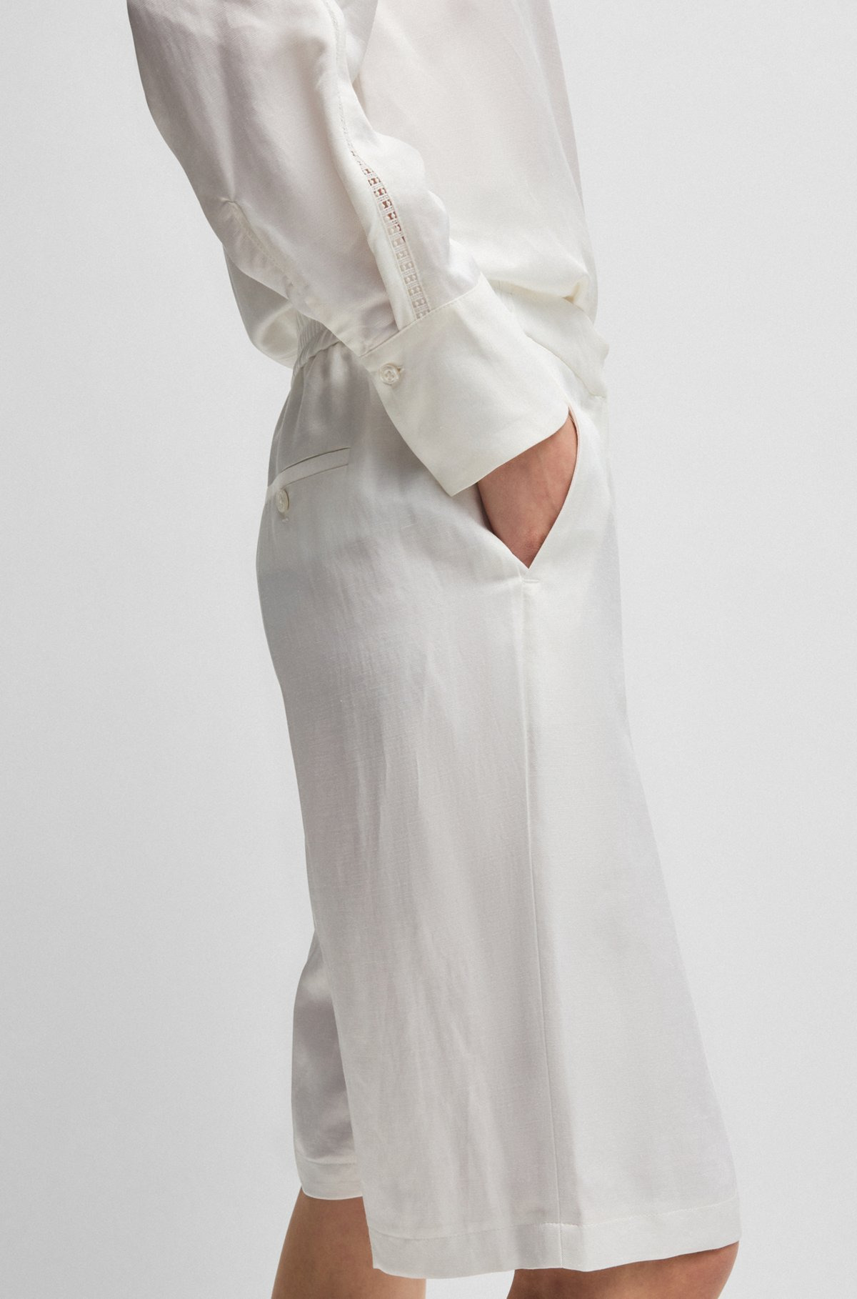 RELAXED-FIT SHORTS WITH WIDE LEG - 5