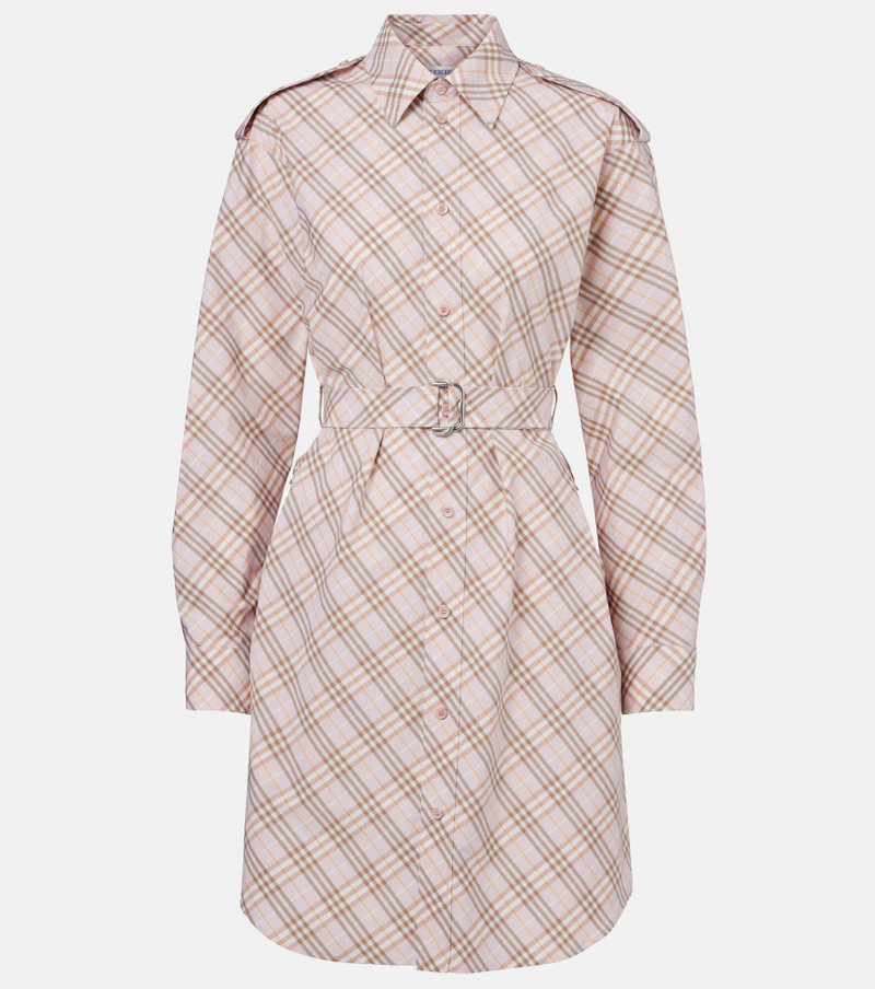 Burberry Check cotton shirt dress 1