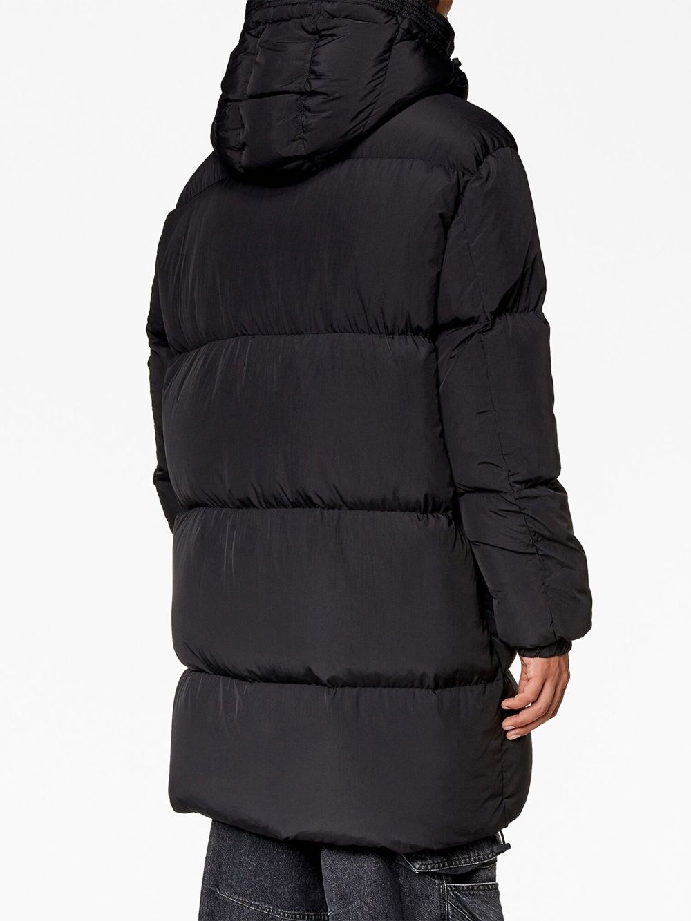 hooded zip-up padded coat - 4