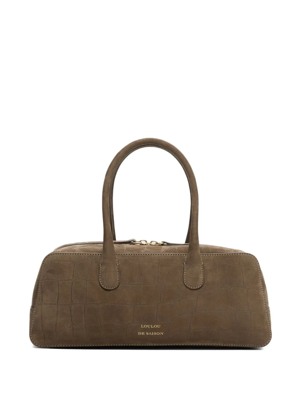 Mawi crocodile-effect rectangular-shape shoulder bag - 1