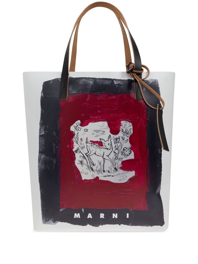 painterly-print tote bag 1