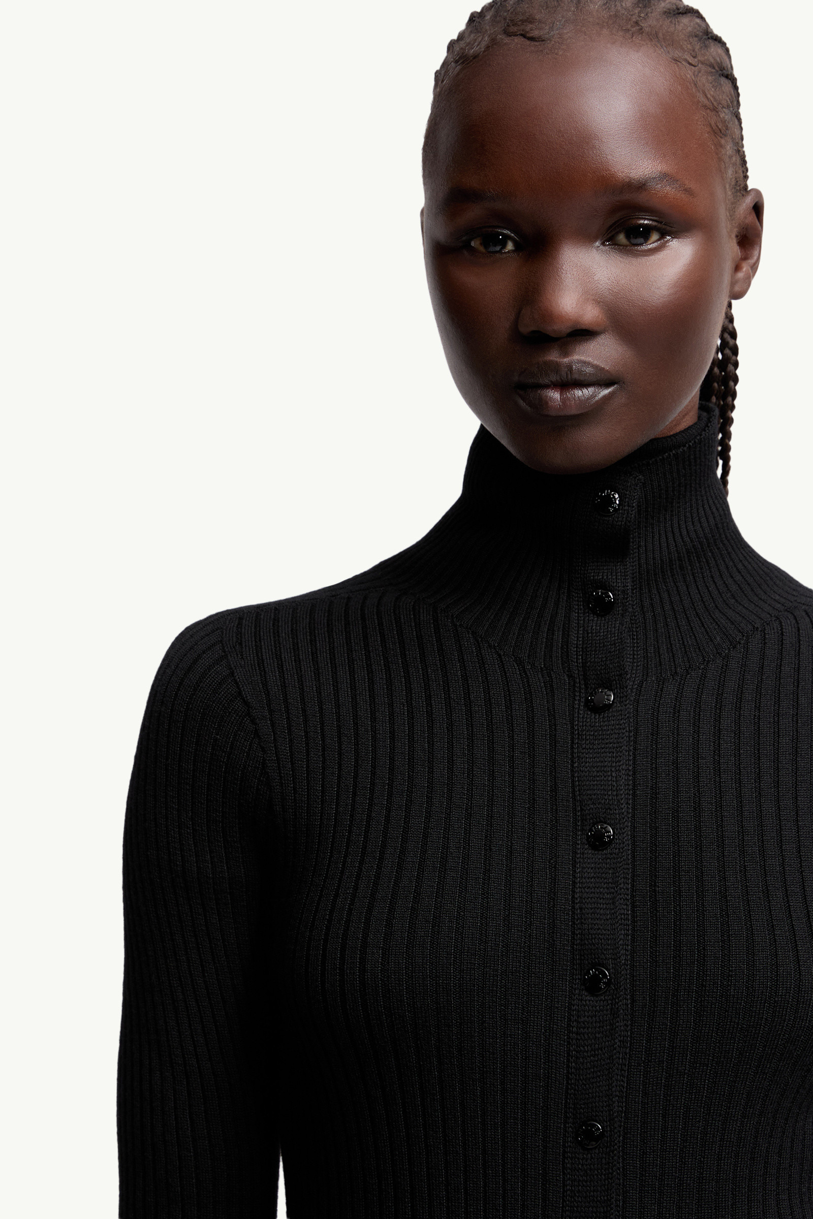 Moncler x EE72 by Edward Enninful Wool Turtleneck Dress - 6