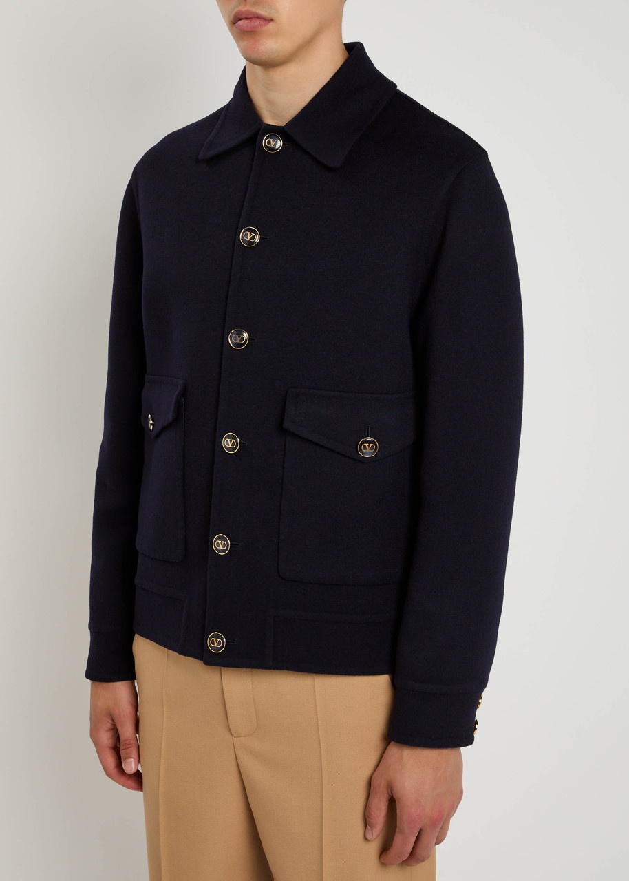 Valentino Garavani Wool and Cashmere-blend Bomber Jacket - 2