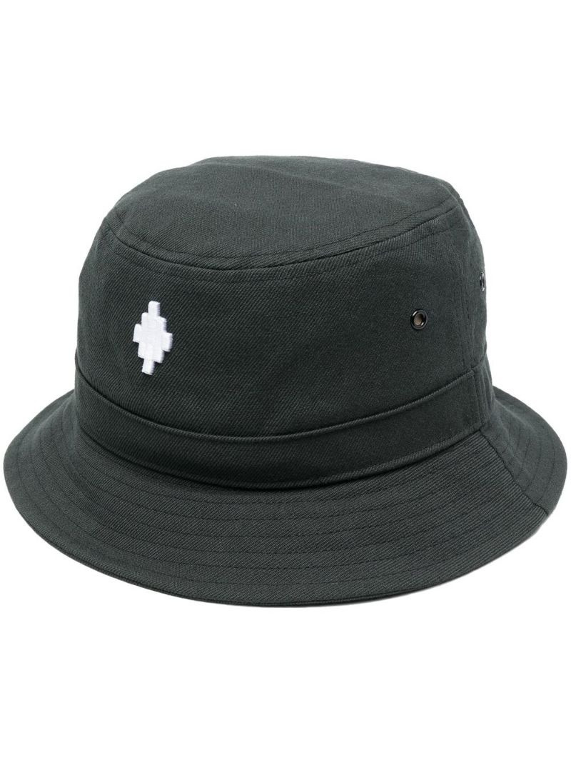 Marcelo Burlon County Of Milan logo-patch bucket hat outlook