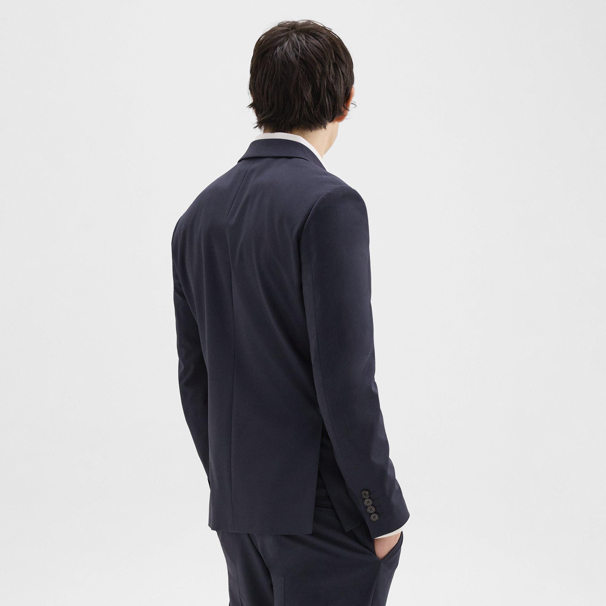 Morton Double-Breasted Blazer in Stretch Wool - 3