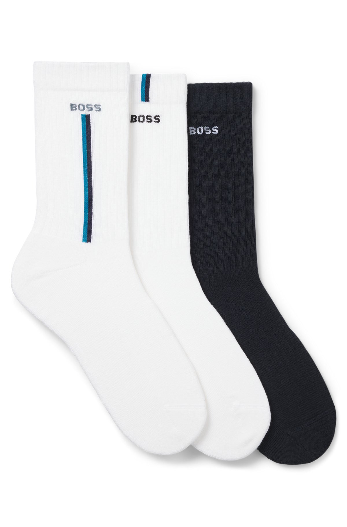 THREE-PACK OF SHORT-LENGTH SOCKS WITH LOGO DETAILS - 1