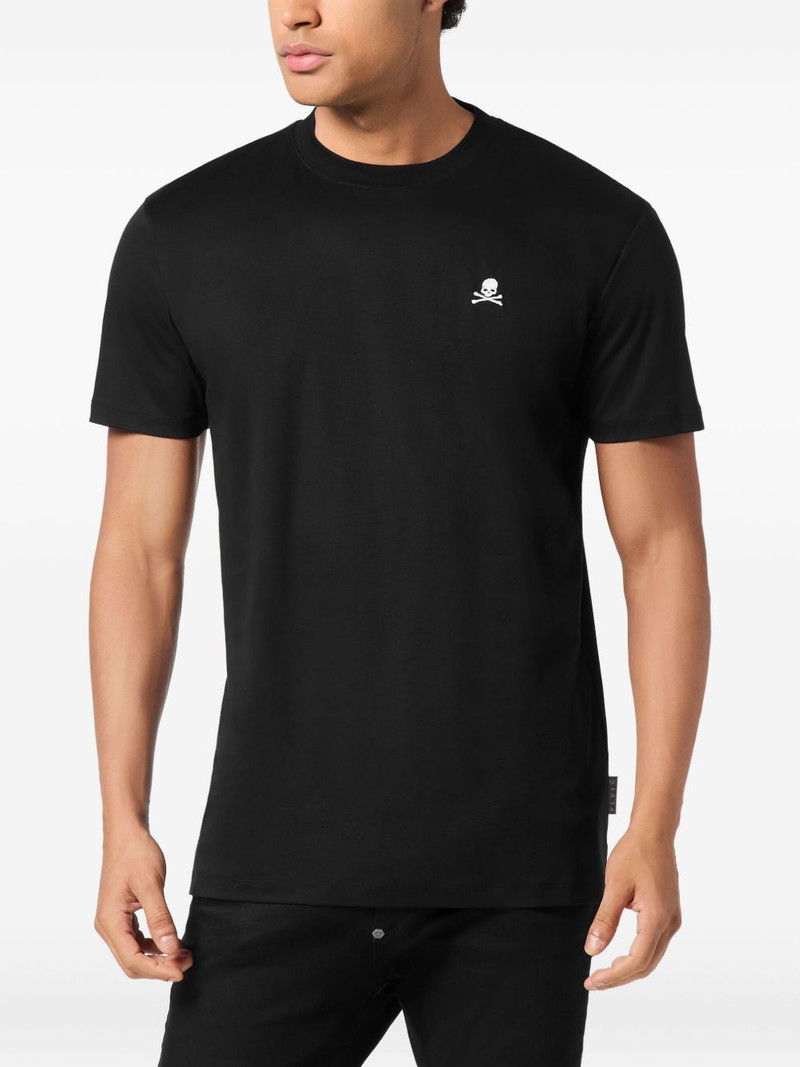 PHILIPP PLEIN skull-embroidered T-shirt outlook