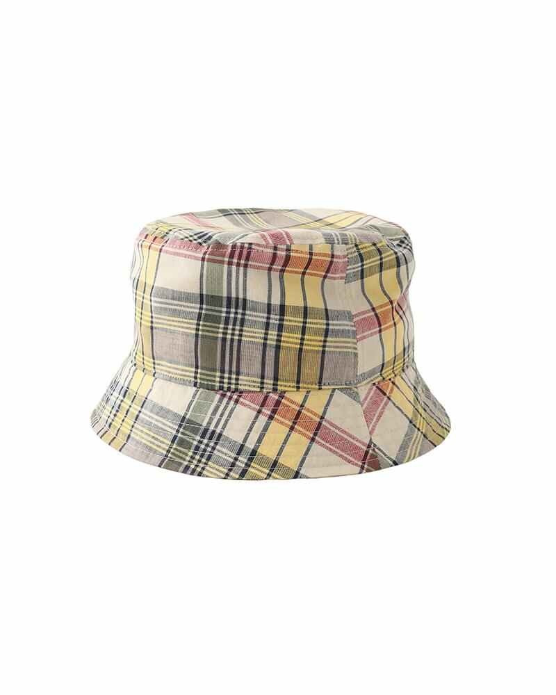 visvim DOME BUCKET HAT MADRAS YELLOW outlook