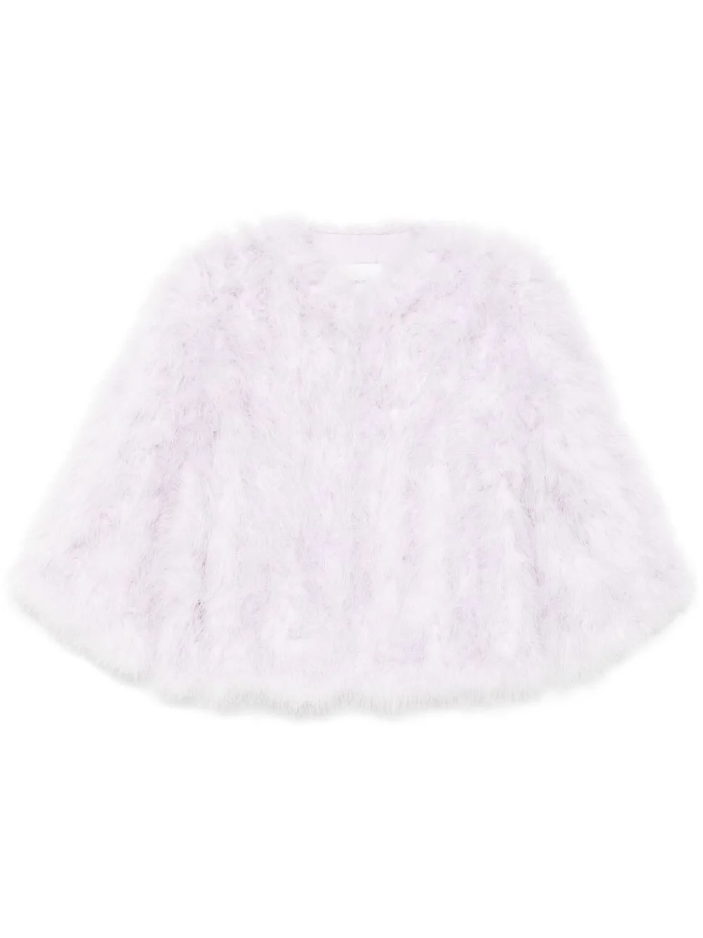 feather silk jacket - 1