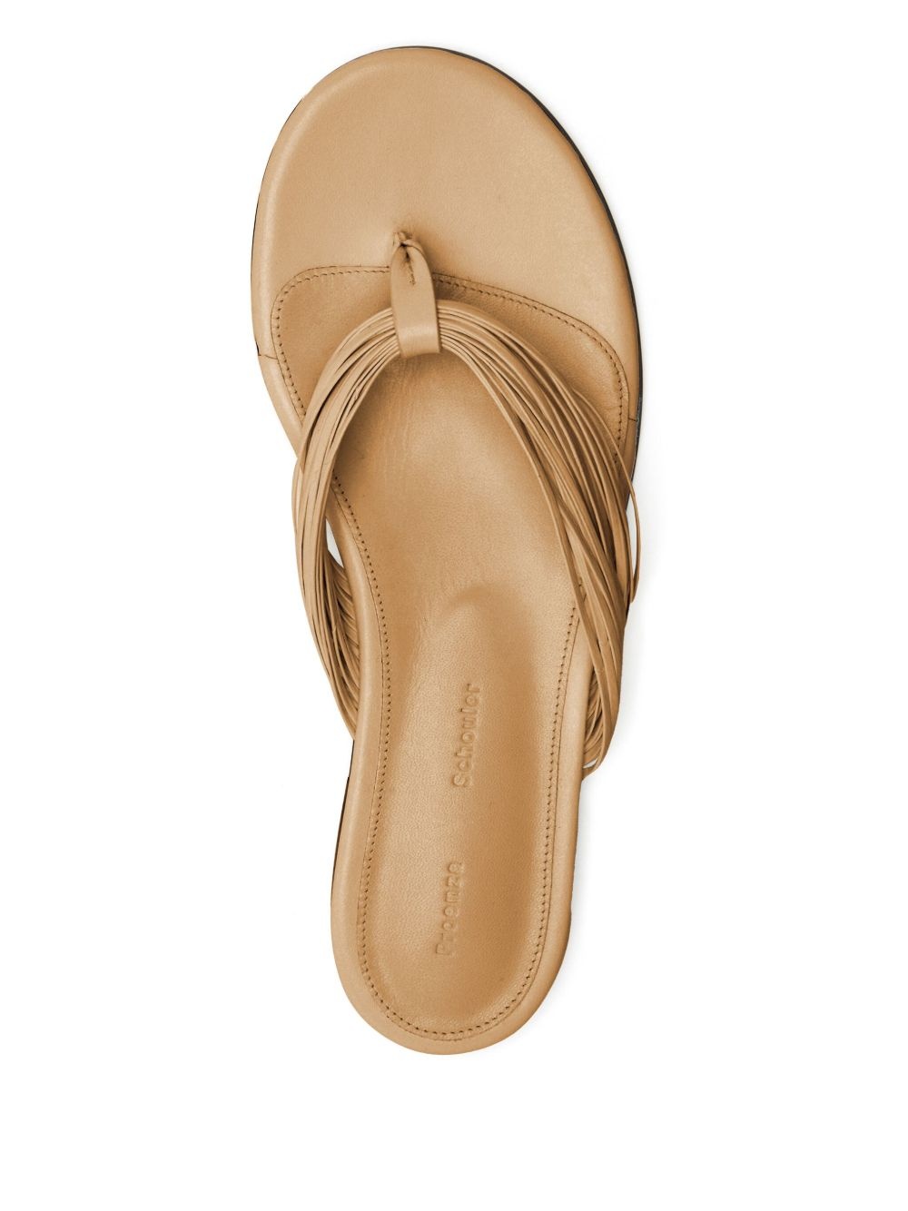 pleated thong sandals - 4