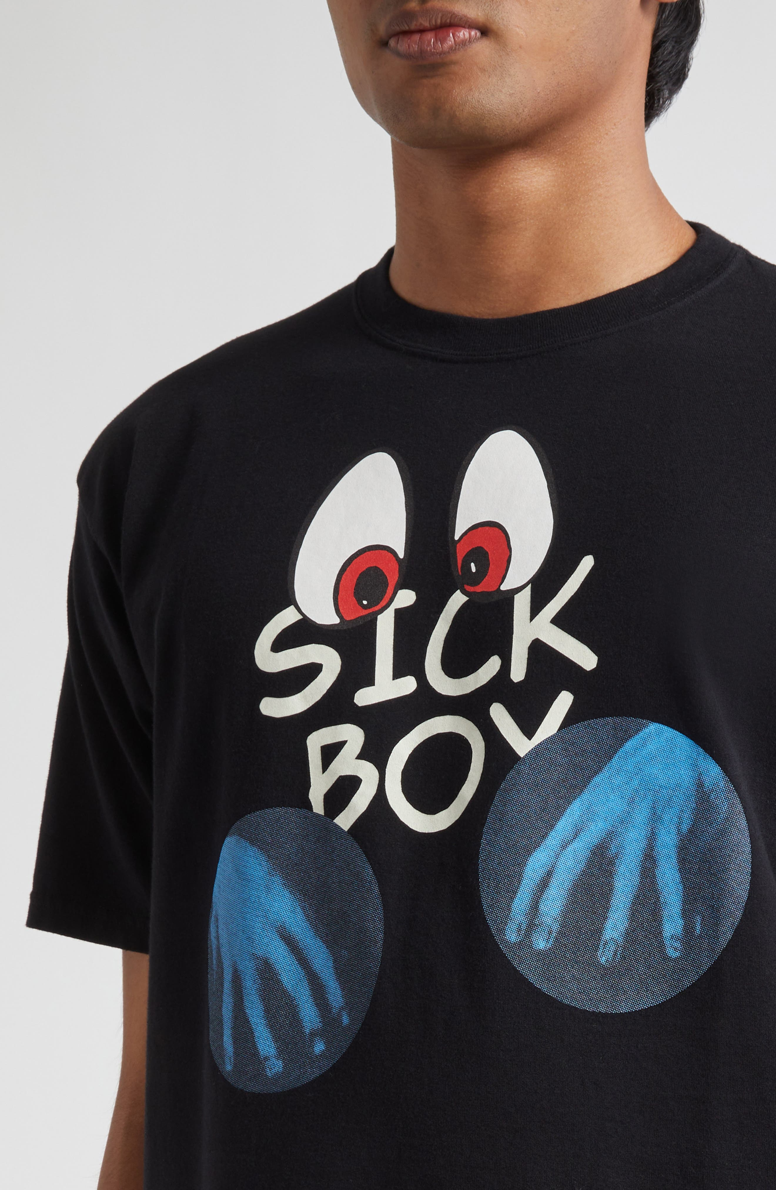 Undercover Sick Boy Graphic T-Shirt in Black at Nordstrom - 4