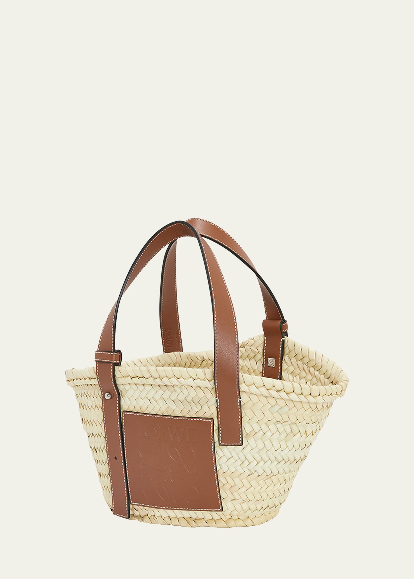 Basket Small Palm Tote Bag - 3