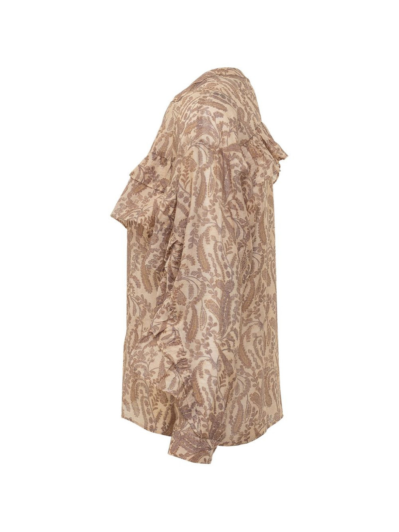 Tunella ruffled paisley shirt 3