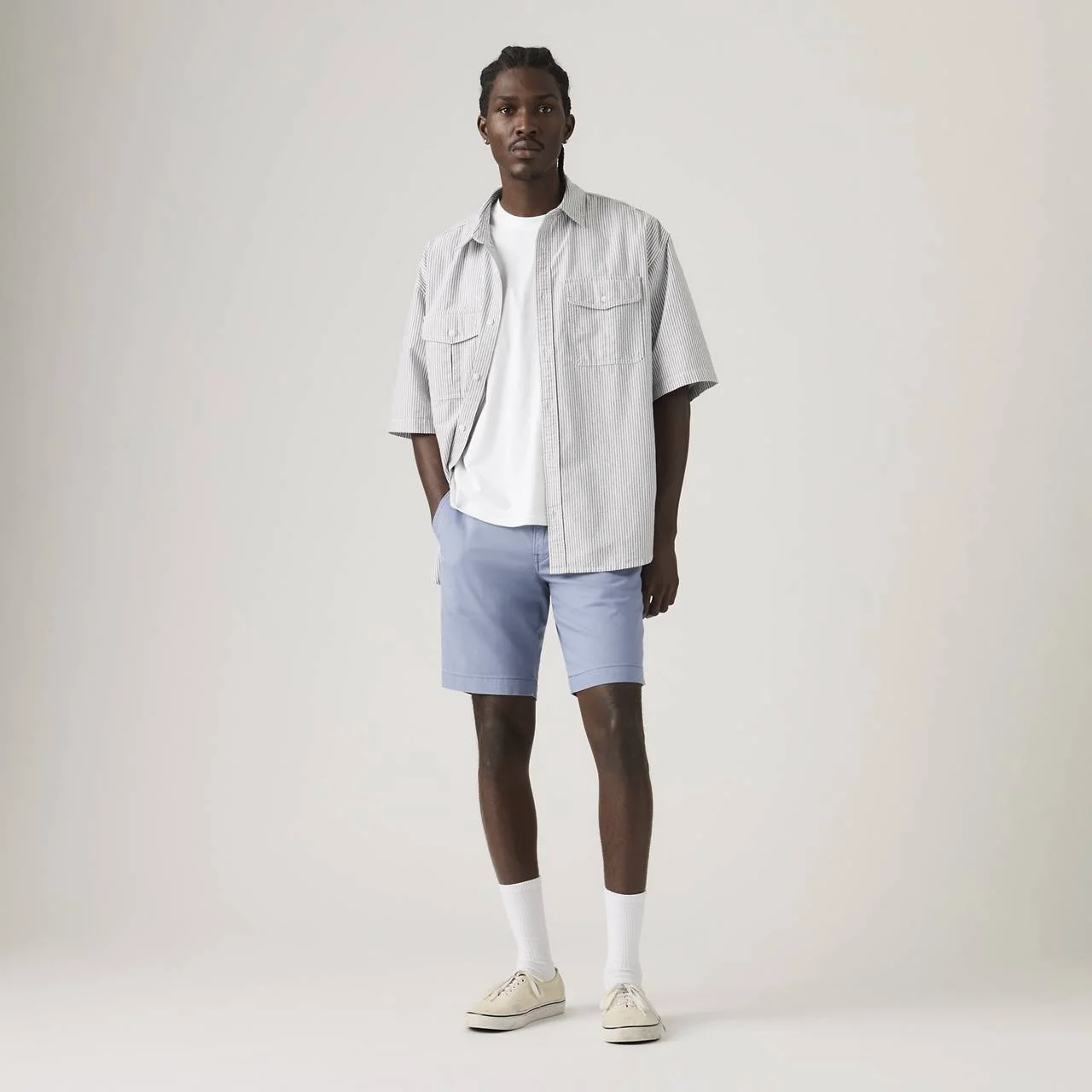XX CHINO LIGHTWEIGHT LINEN BLEND 9" MEN'S SHORTS - 1