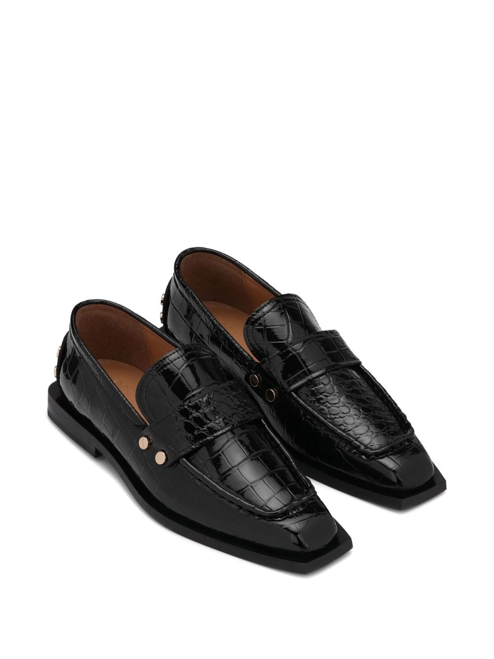 square-toe loafers - 2