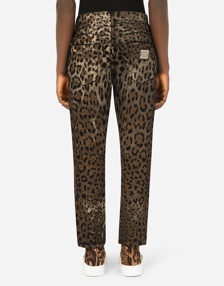 Loose jeans with DG leopard print - 3