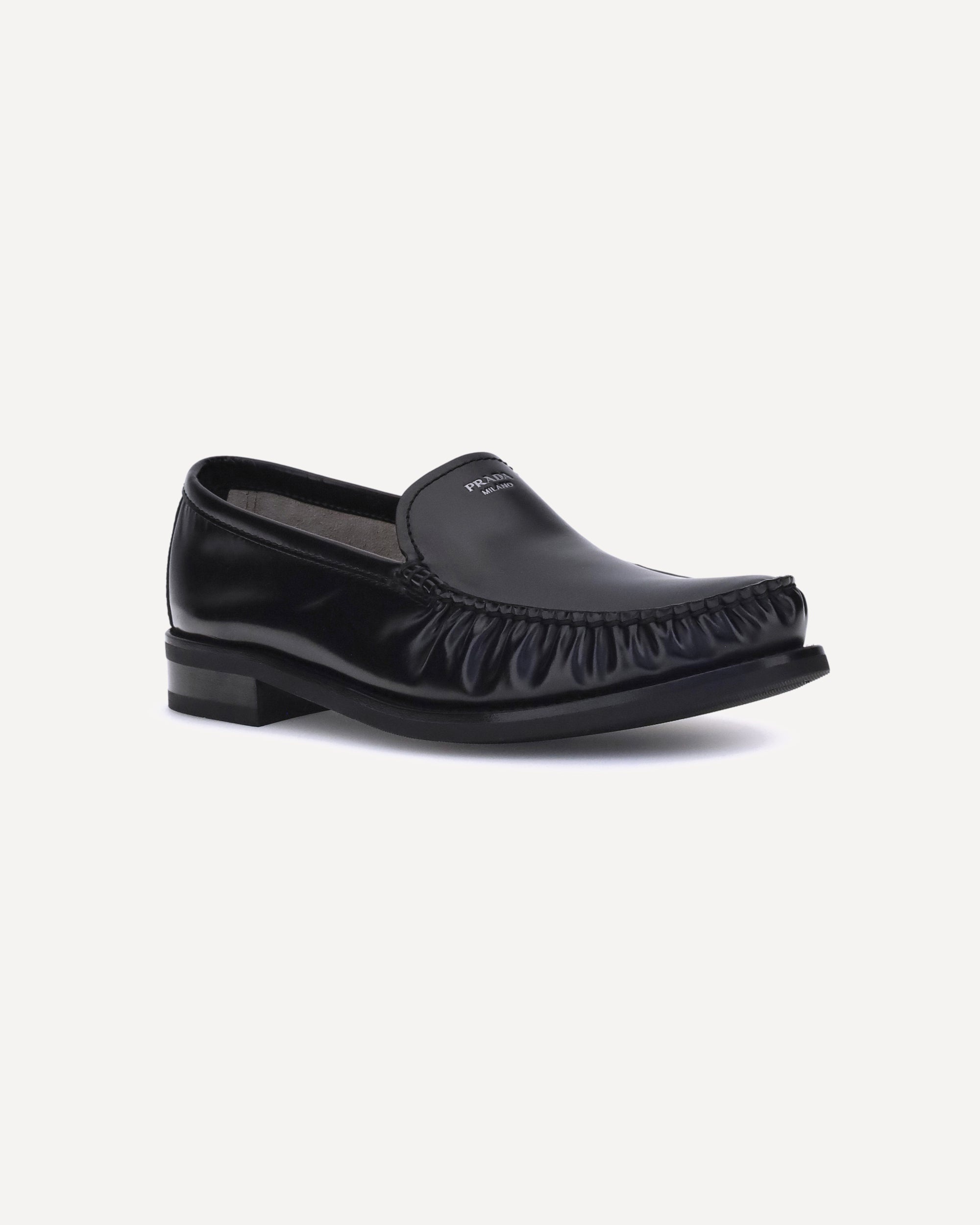 Brushed Leather Loafers - 2