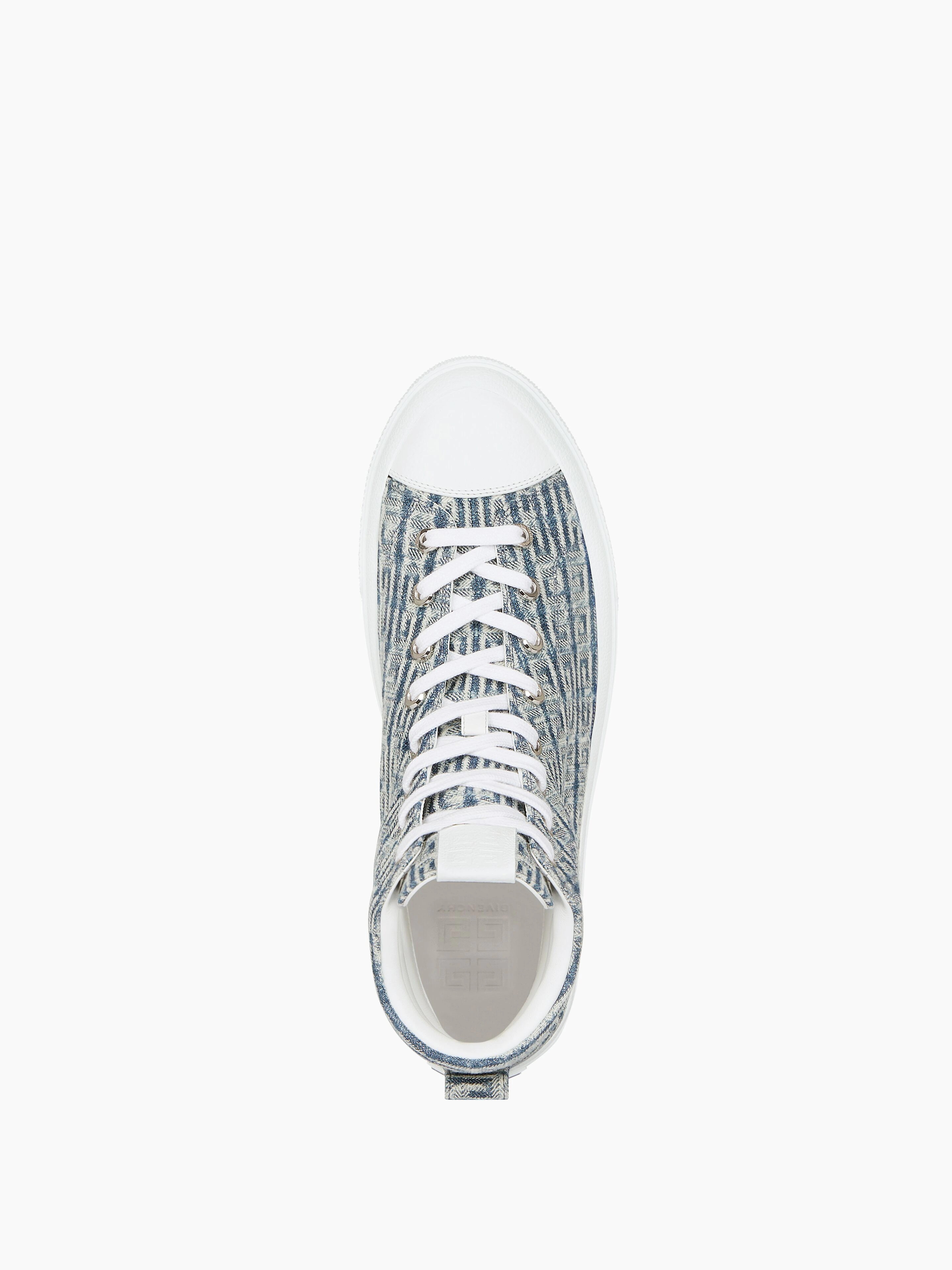 CITY HIGH-TOP SNEAKERS IN 4G JACQUARD - 4