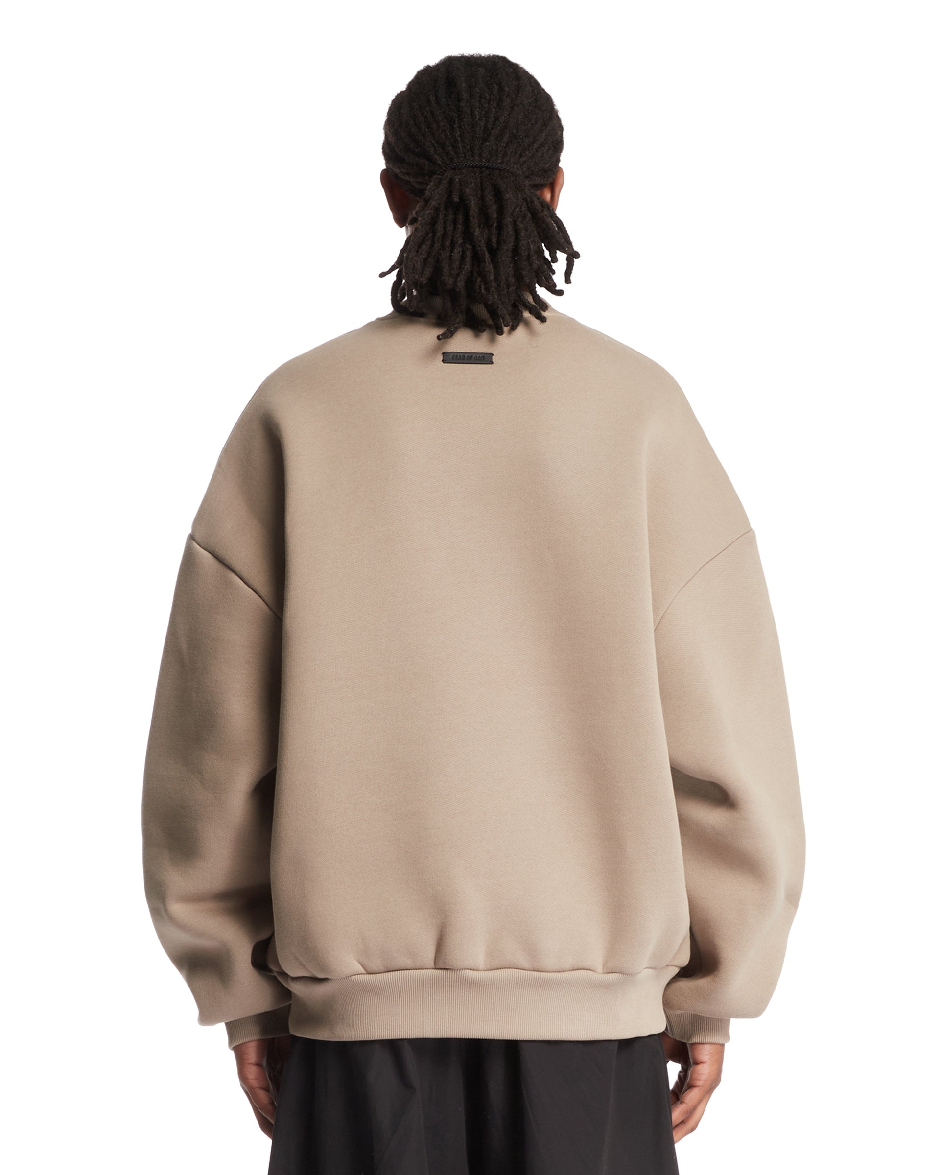 Beige Cotton Sweatshirt - 3
