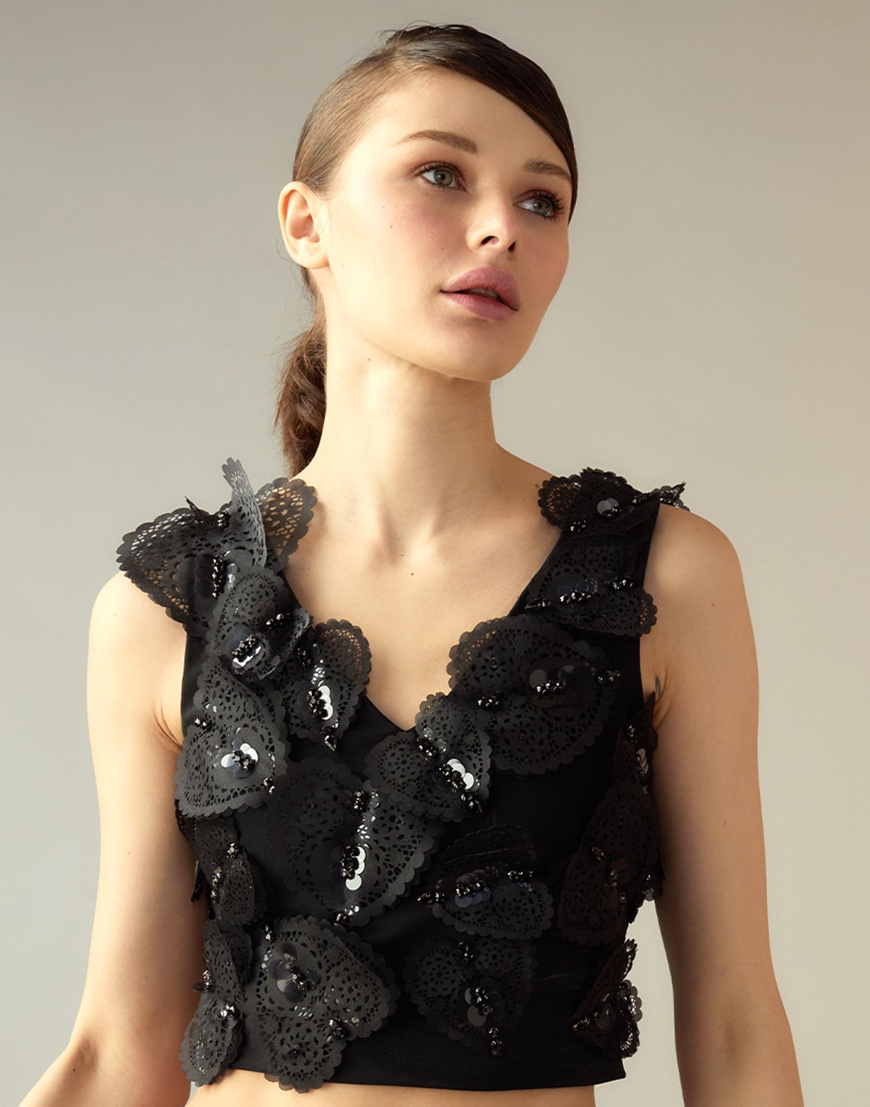 Elle Embellished Hearts Top - 3