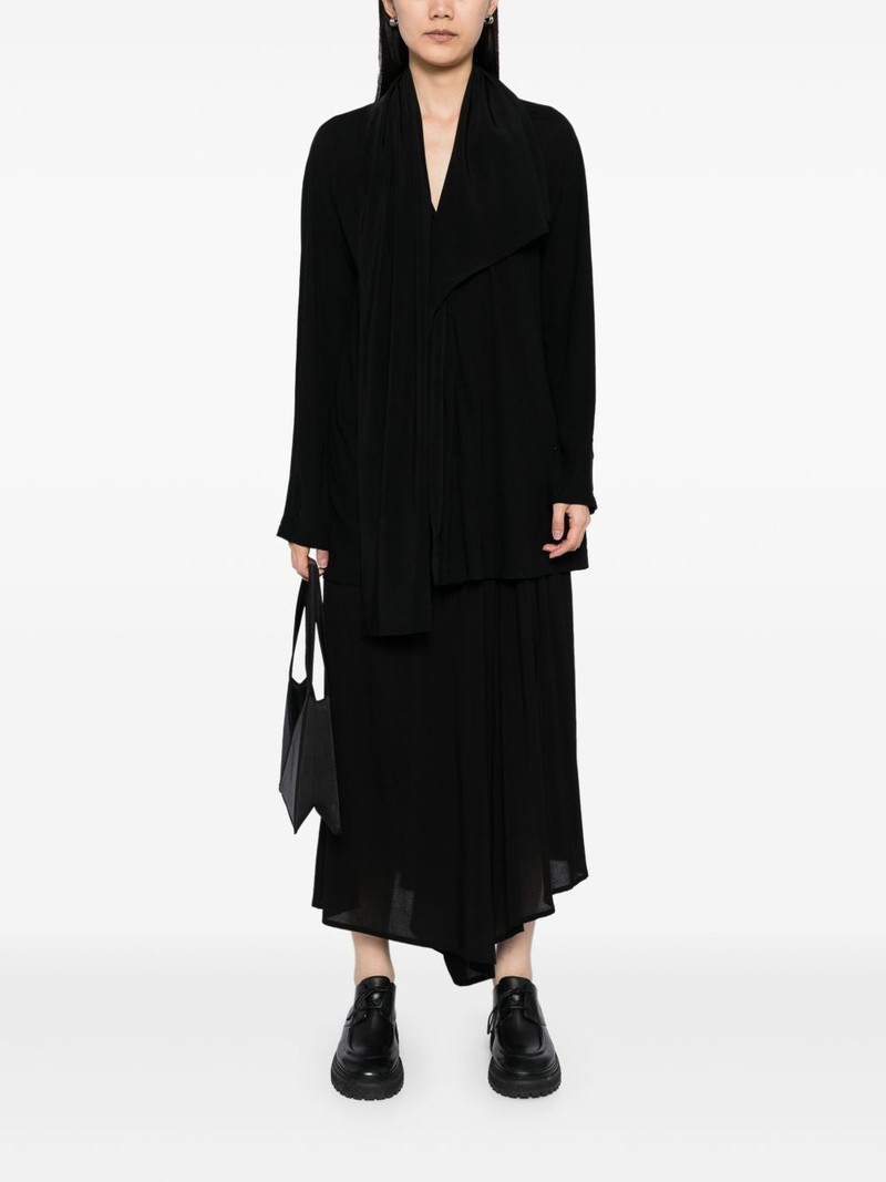 scarf-collar blazer 6