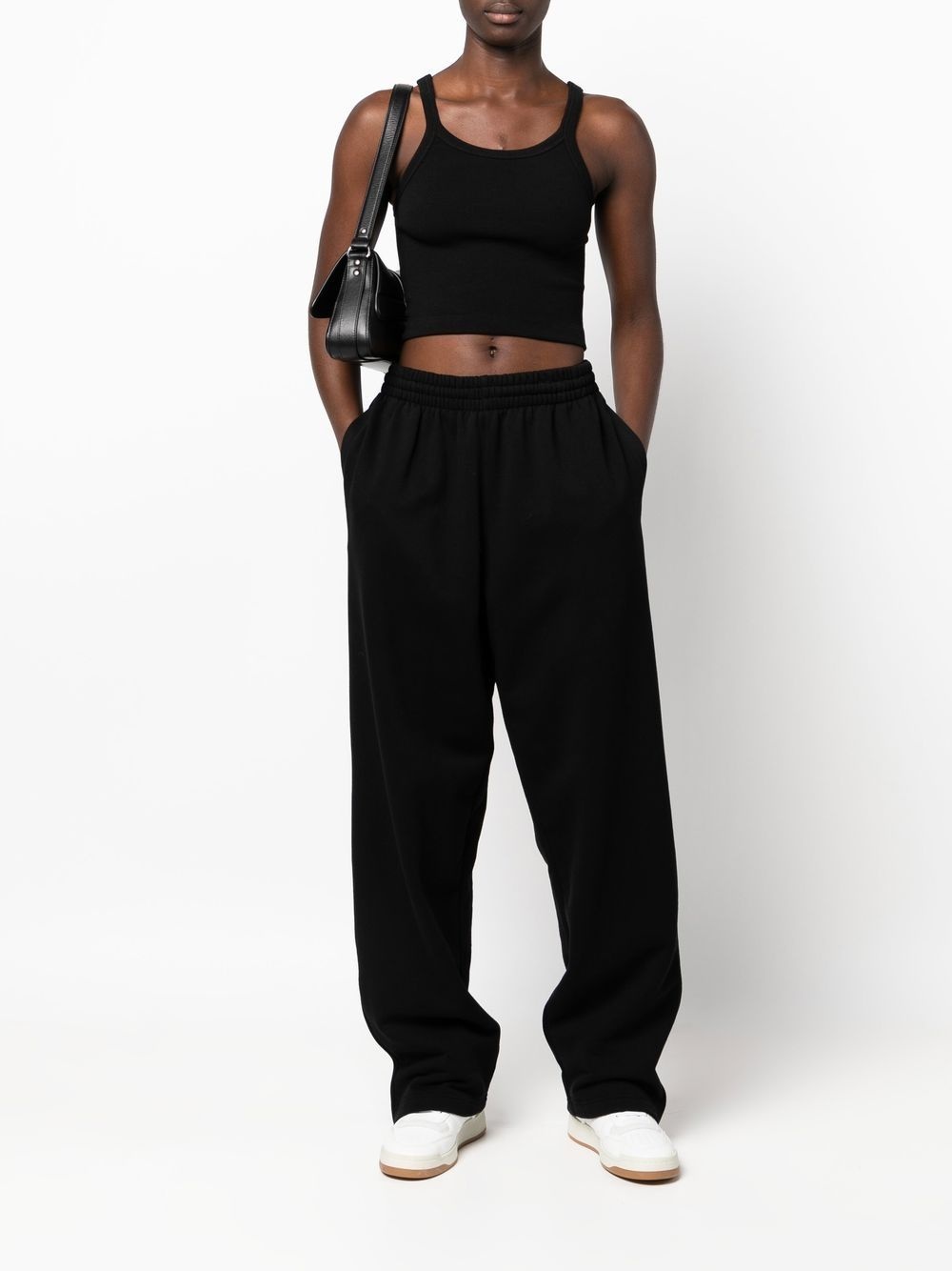 scoop-neck cropped top - 2