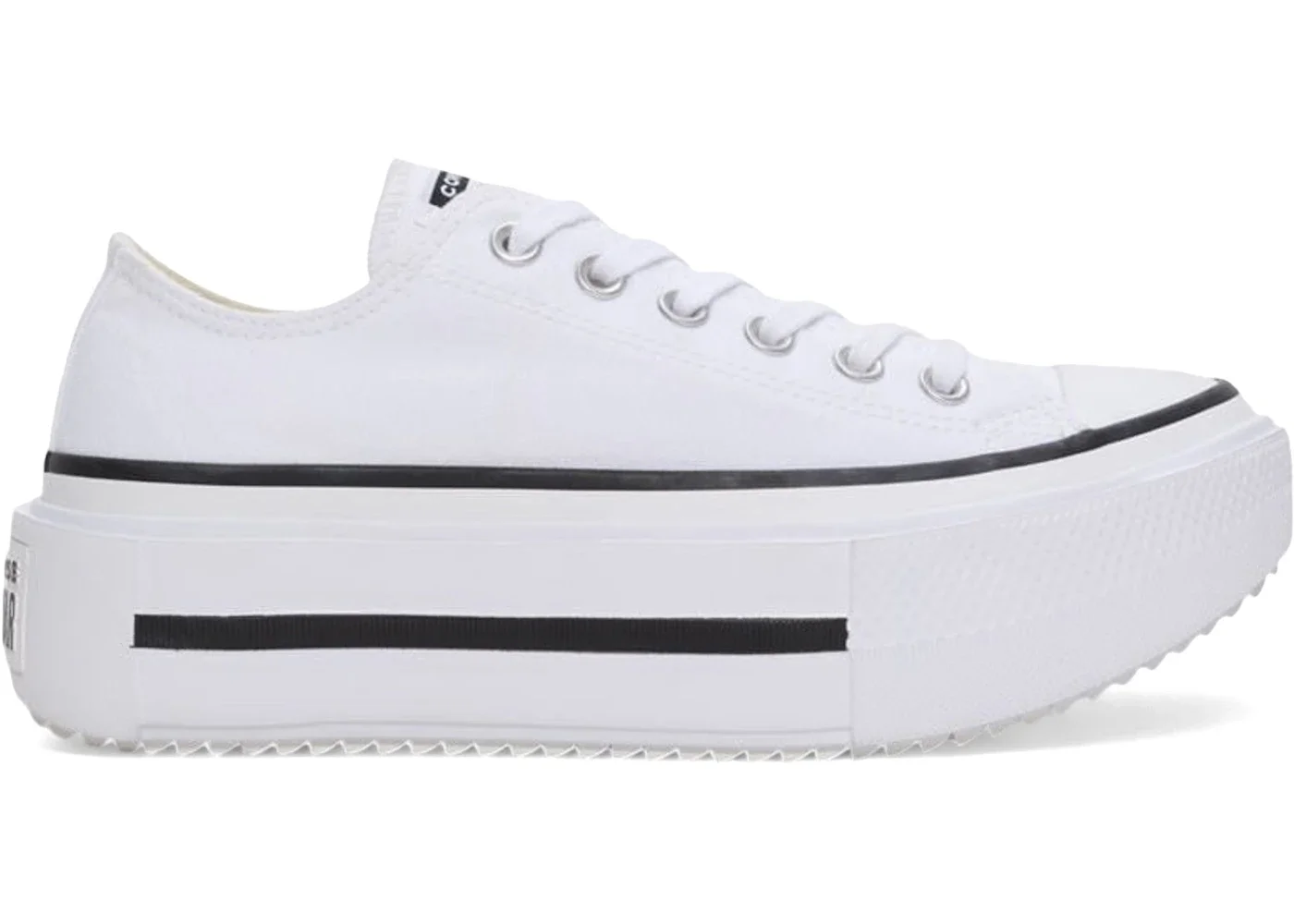 Converse Chuck Taylor All Star Lift Double Stack Low White Black - 1