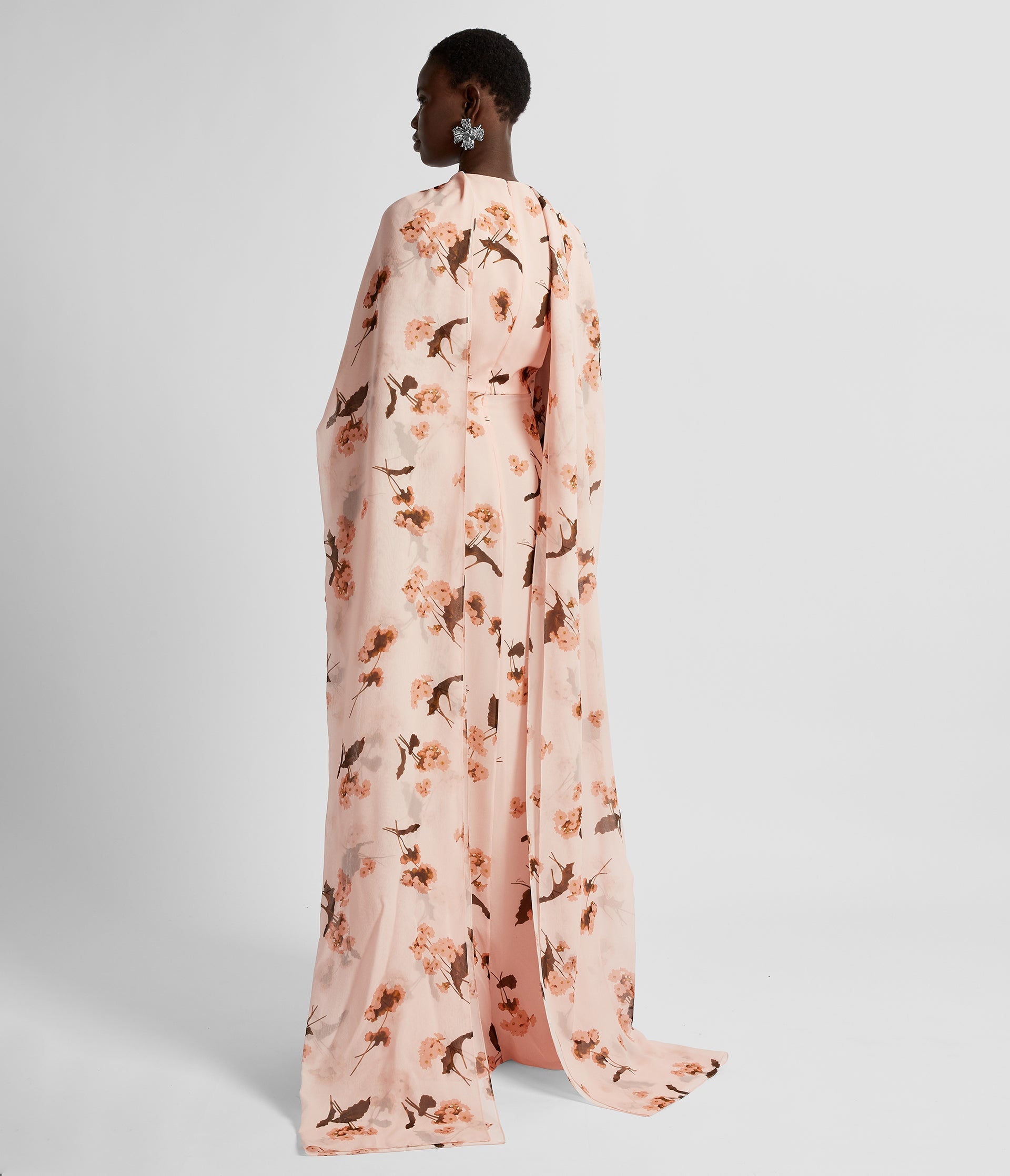 LONG SLEEVE DRAPE GOWN - 3