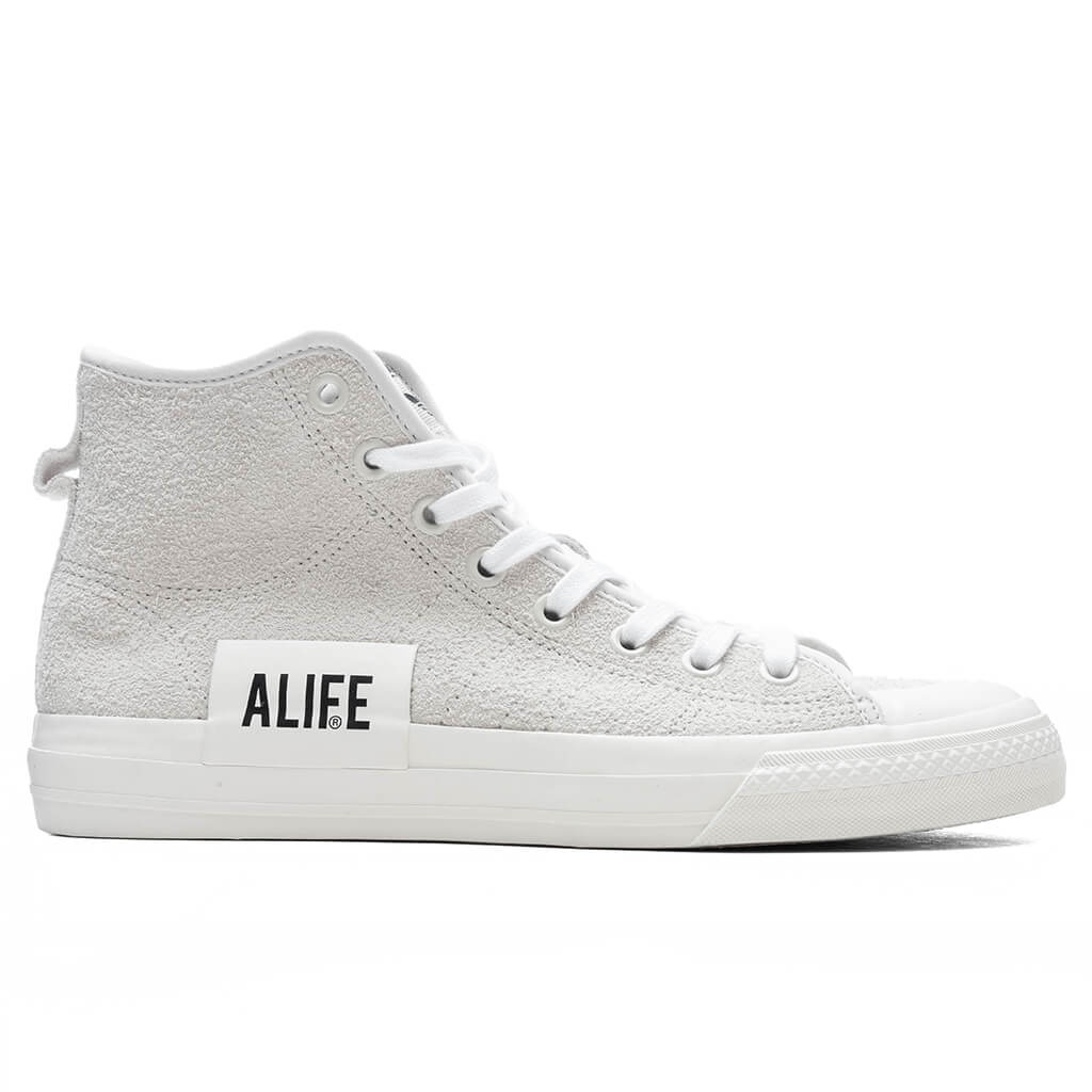 ADIDAS ORIGINALS X ALIFE NIZZA HI - CREAM WHITE/OFF WHITE - 1