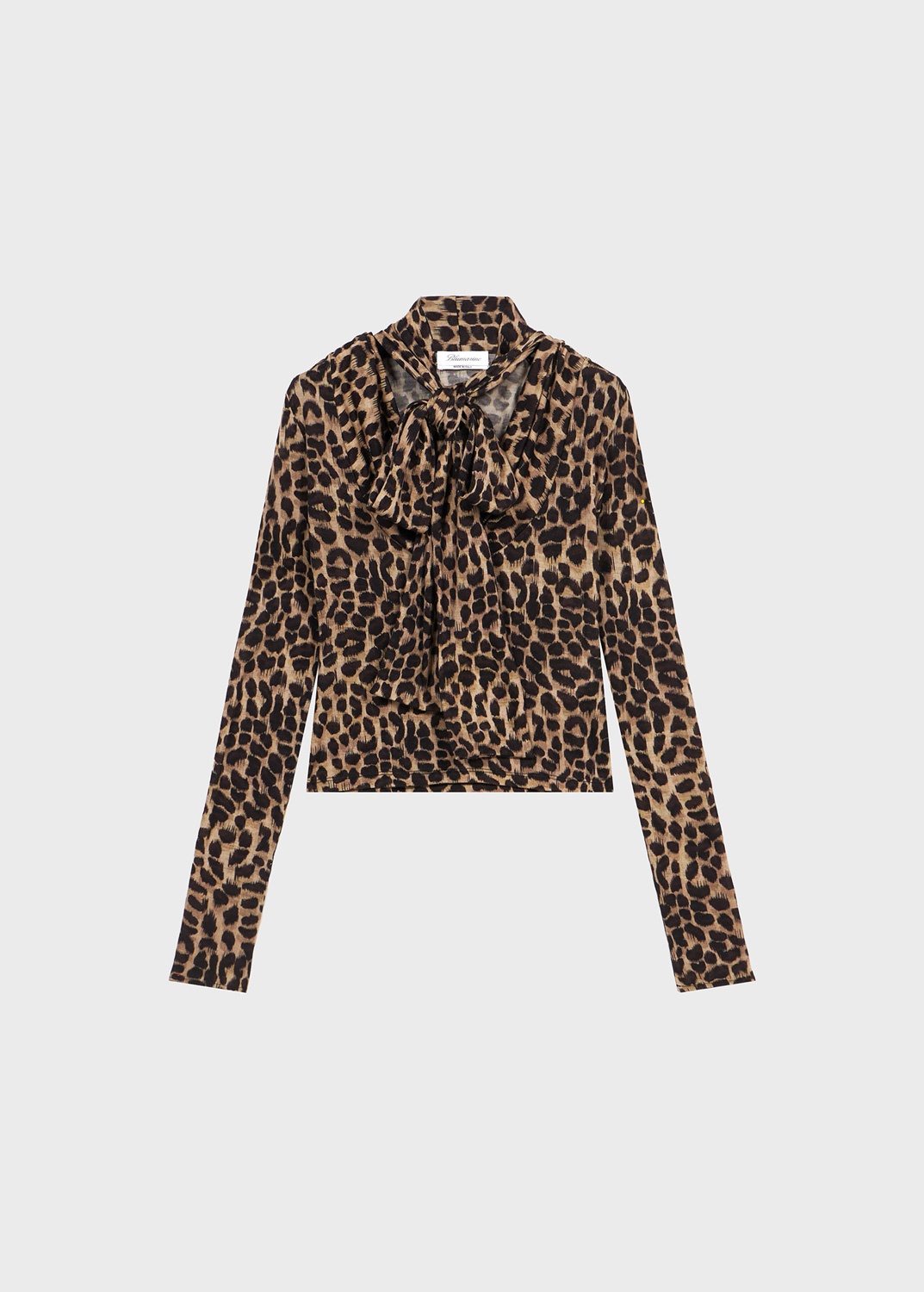 ANIMALIER PRINT JERSEY BLOUSE - 1