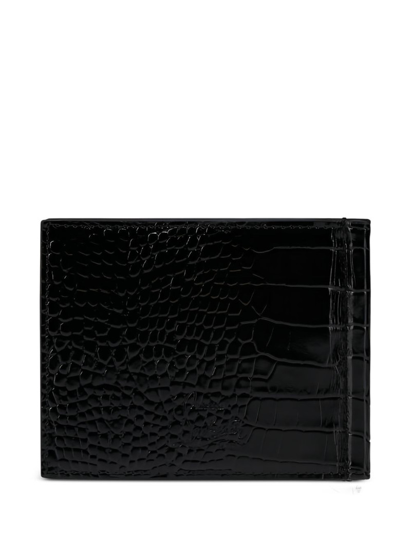 Christian Louboutin logo textured wallet outlook
