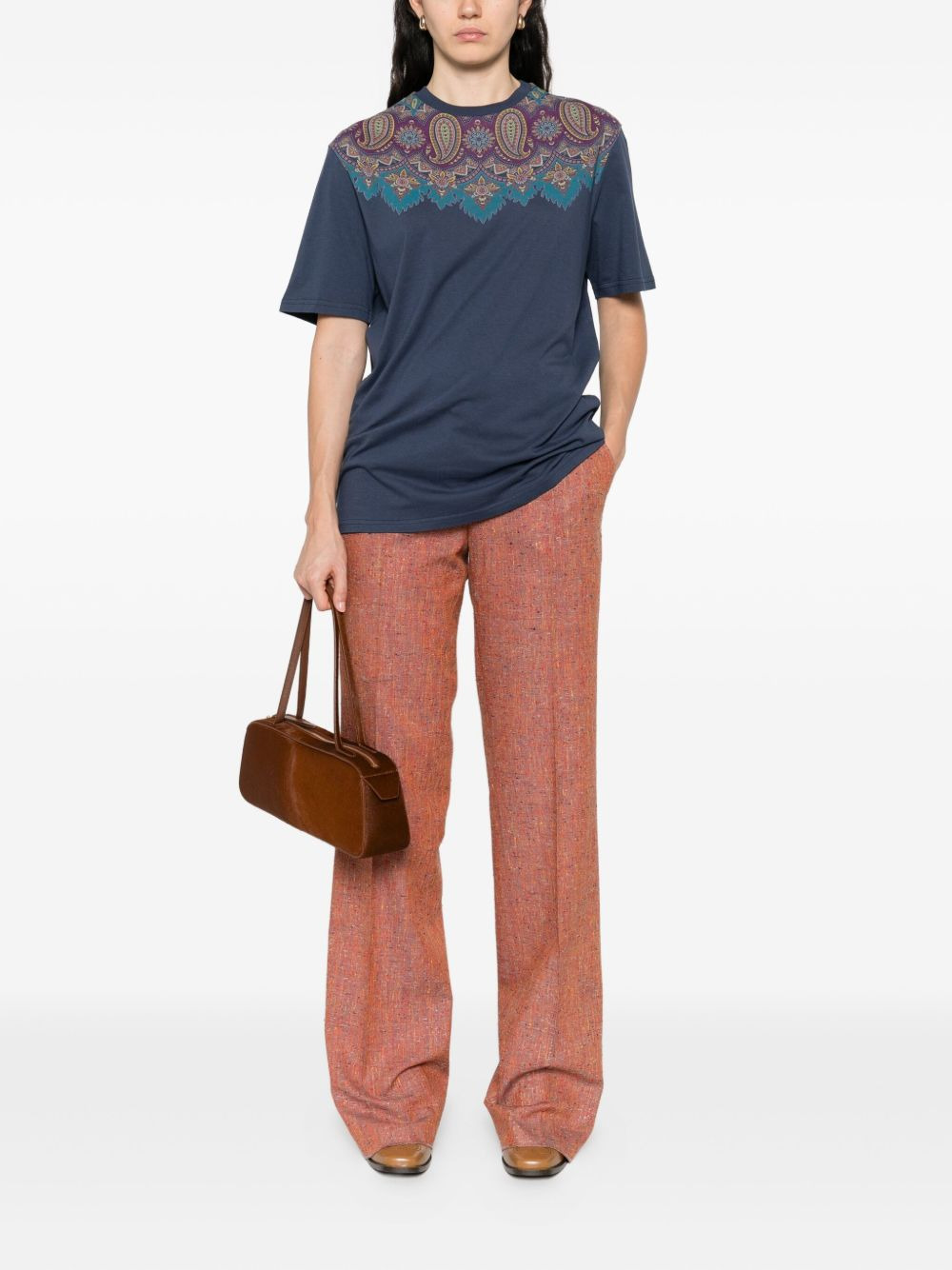paisley-print cotton T-shirt - 2