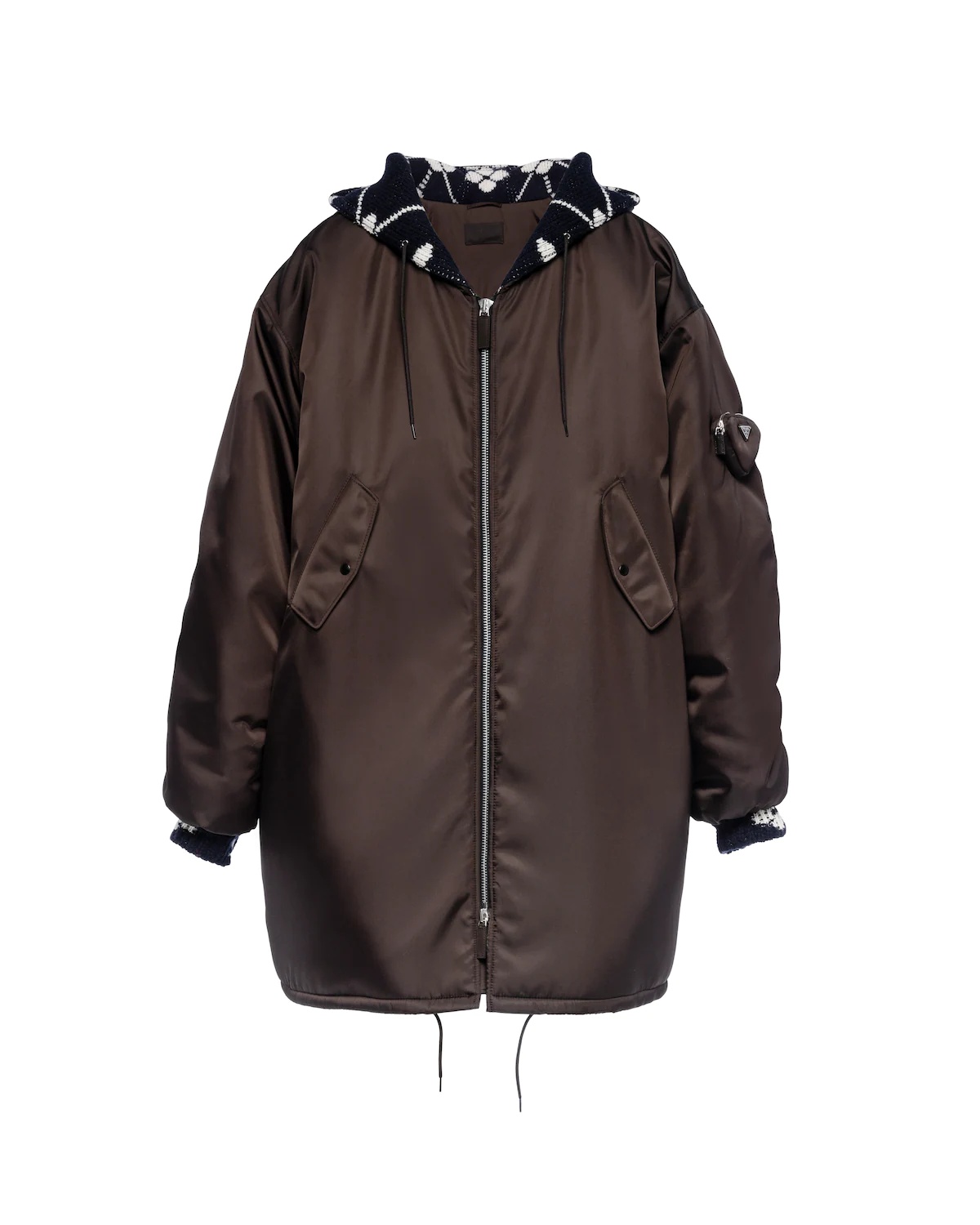 Oversized Re-Nylon raincoat - 1