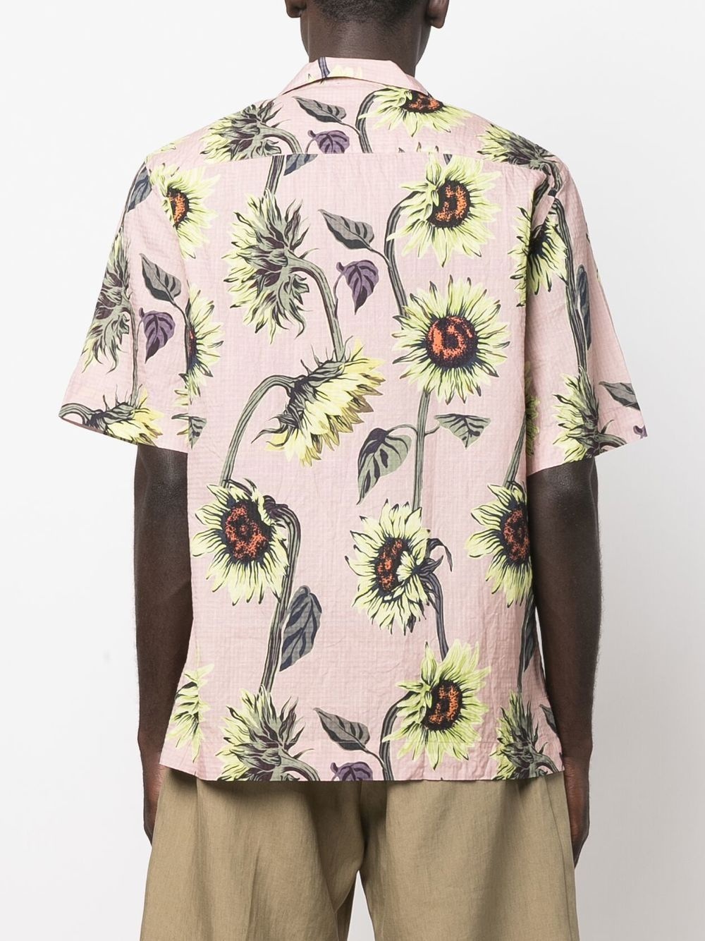 sunflower-print shirt - 4