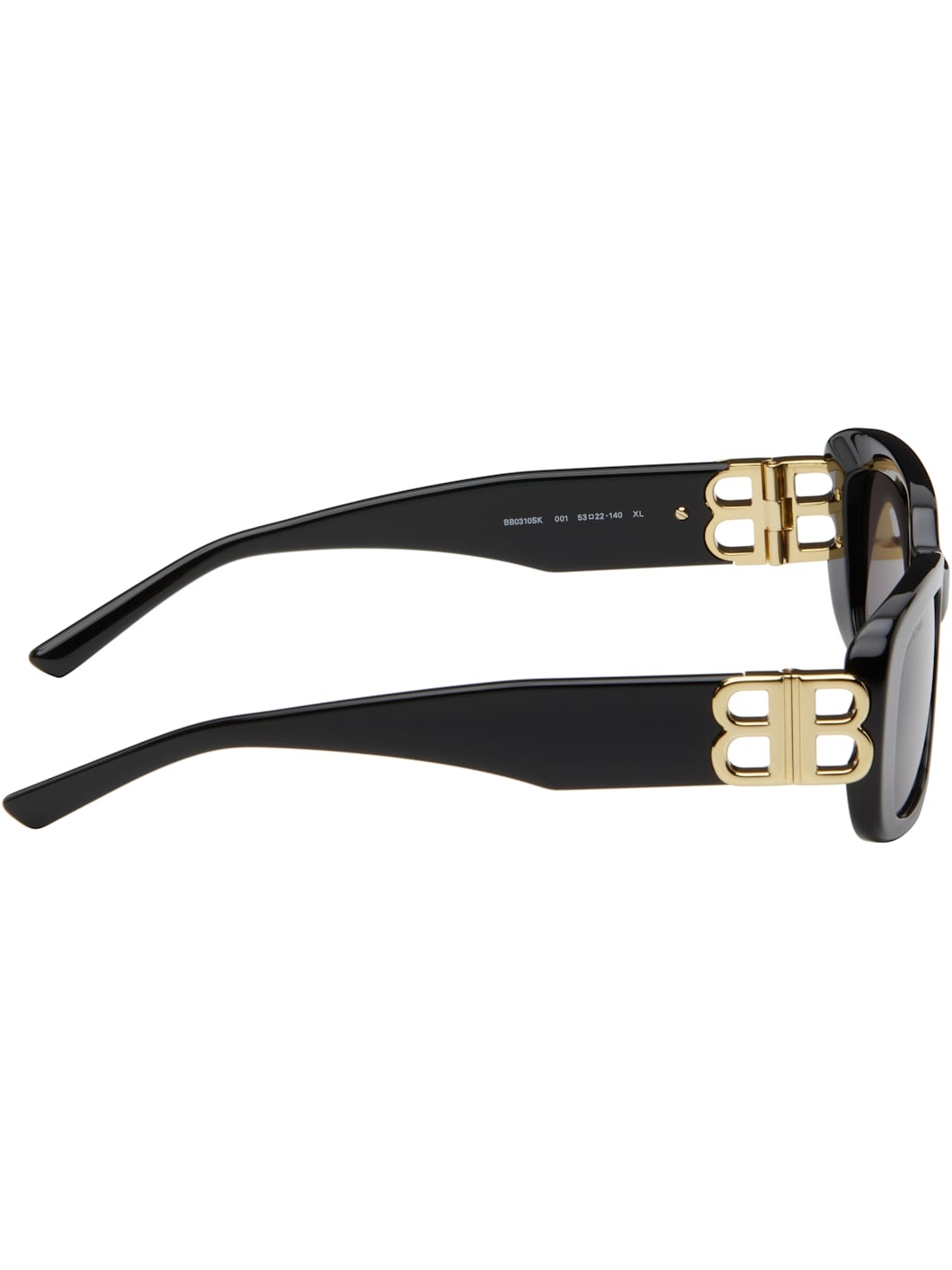 Black Rectangular Sunglasses - 2