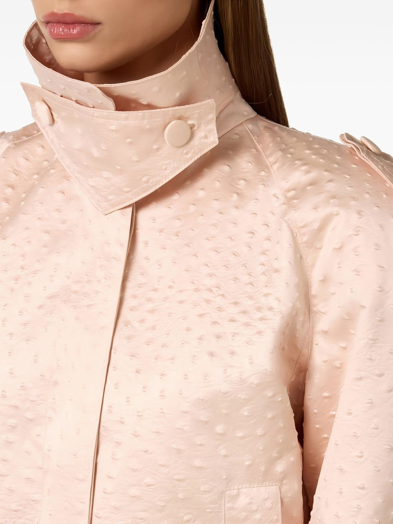 ostrich-print taffeta jacket 5