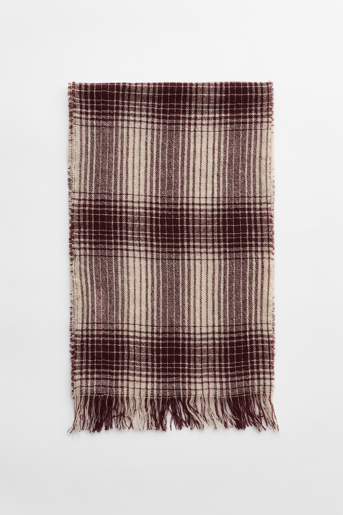 Cottage Scarf Resolution Check Wool - 1